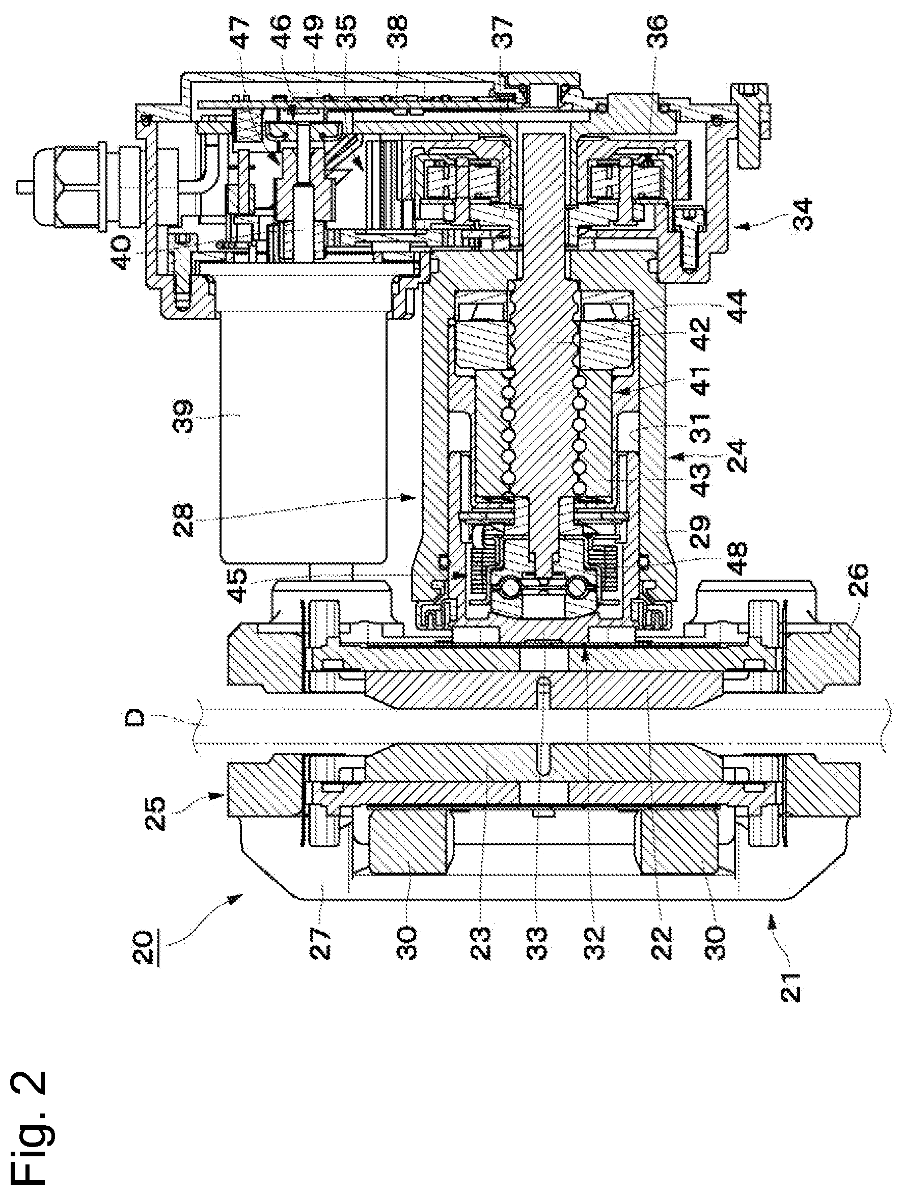 Patent US12097833 Figure 2 – Electric brake, and control device