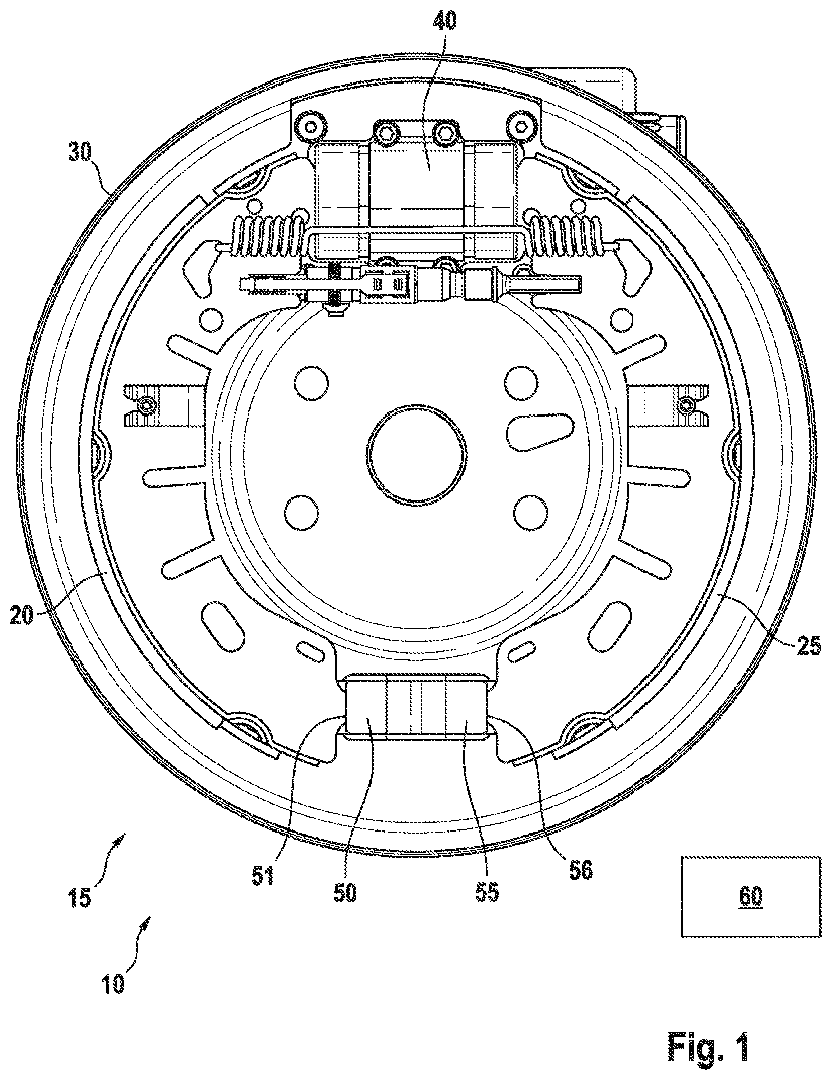 Patent US12097834 Figure 1 – Method for determining an operating variable of a drum brake, drum brake assembly