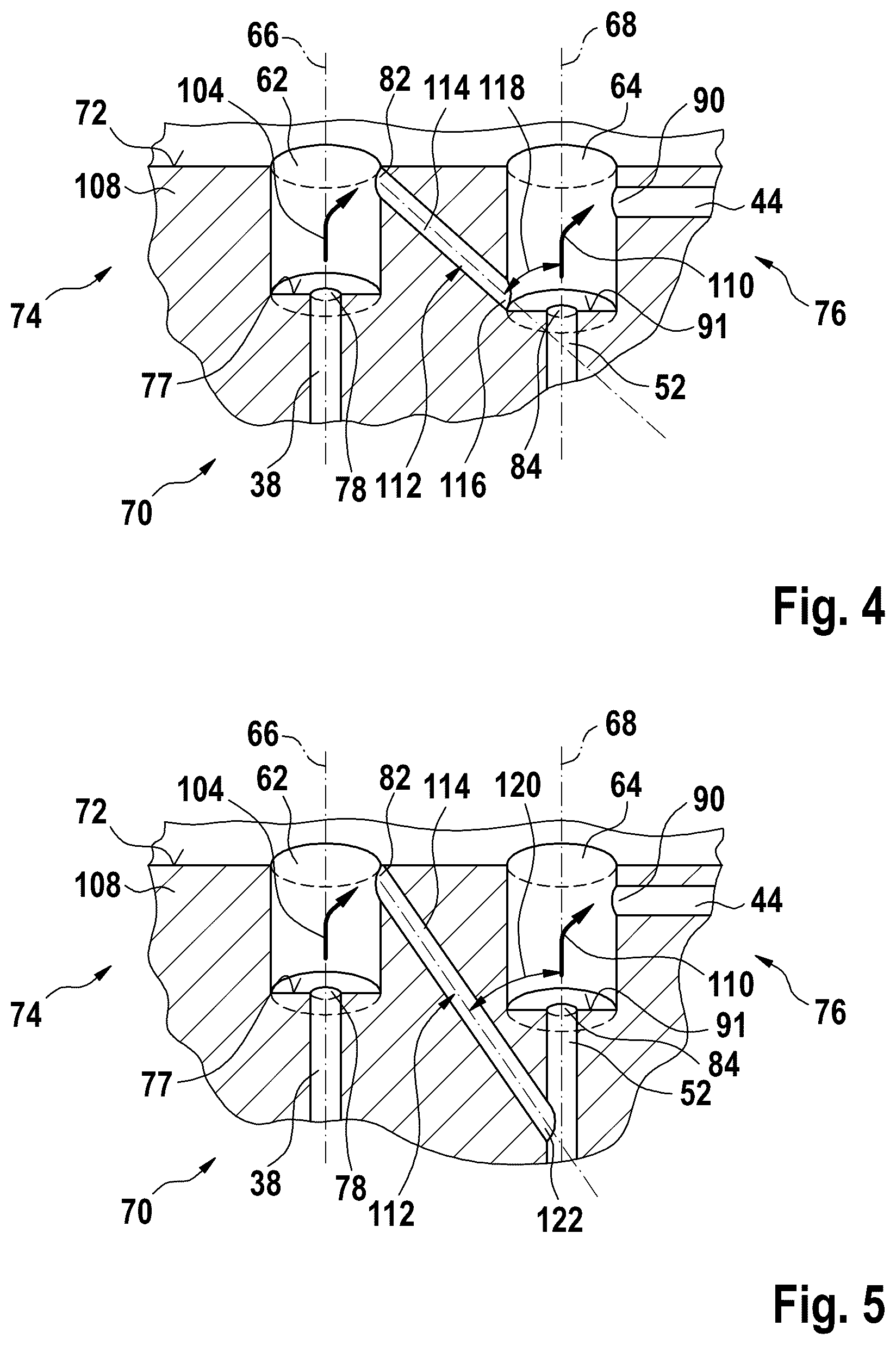 Patent US12097837 Figure 4 – Pump housing of a hydraulic assembly having an outlet valve receiving means