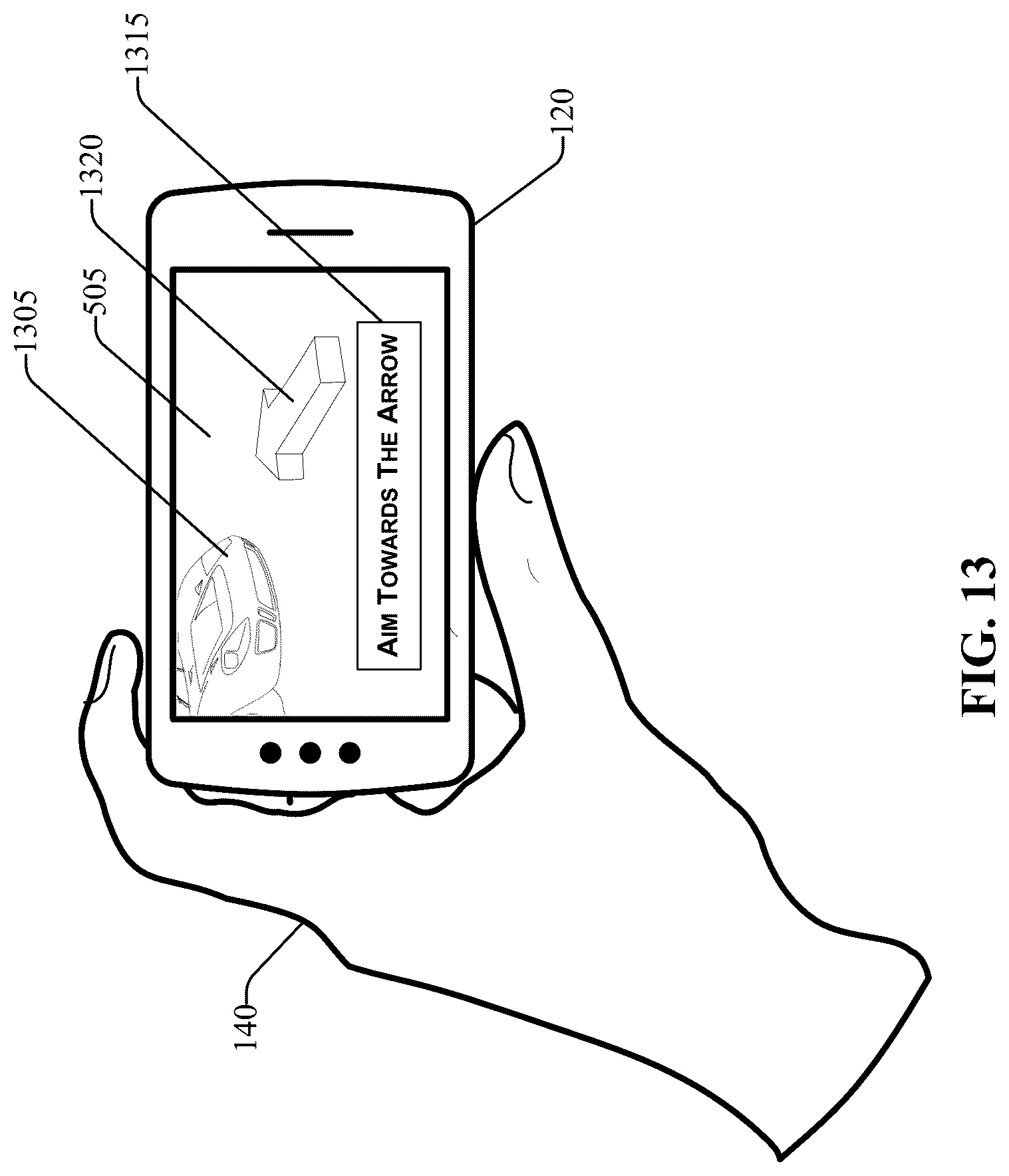 Patent US12097843 Figure 13 – Remote park assist augmented reality user engagement with cameraless detection