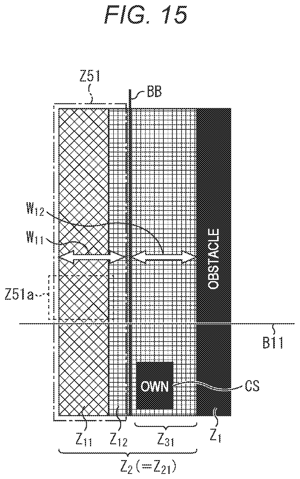 Patent US12097848 Figure 15 – Mobile object evacuation path planning apparatus, method, and medium