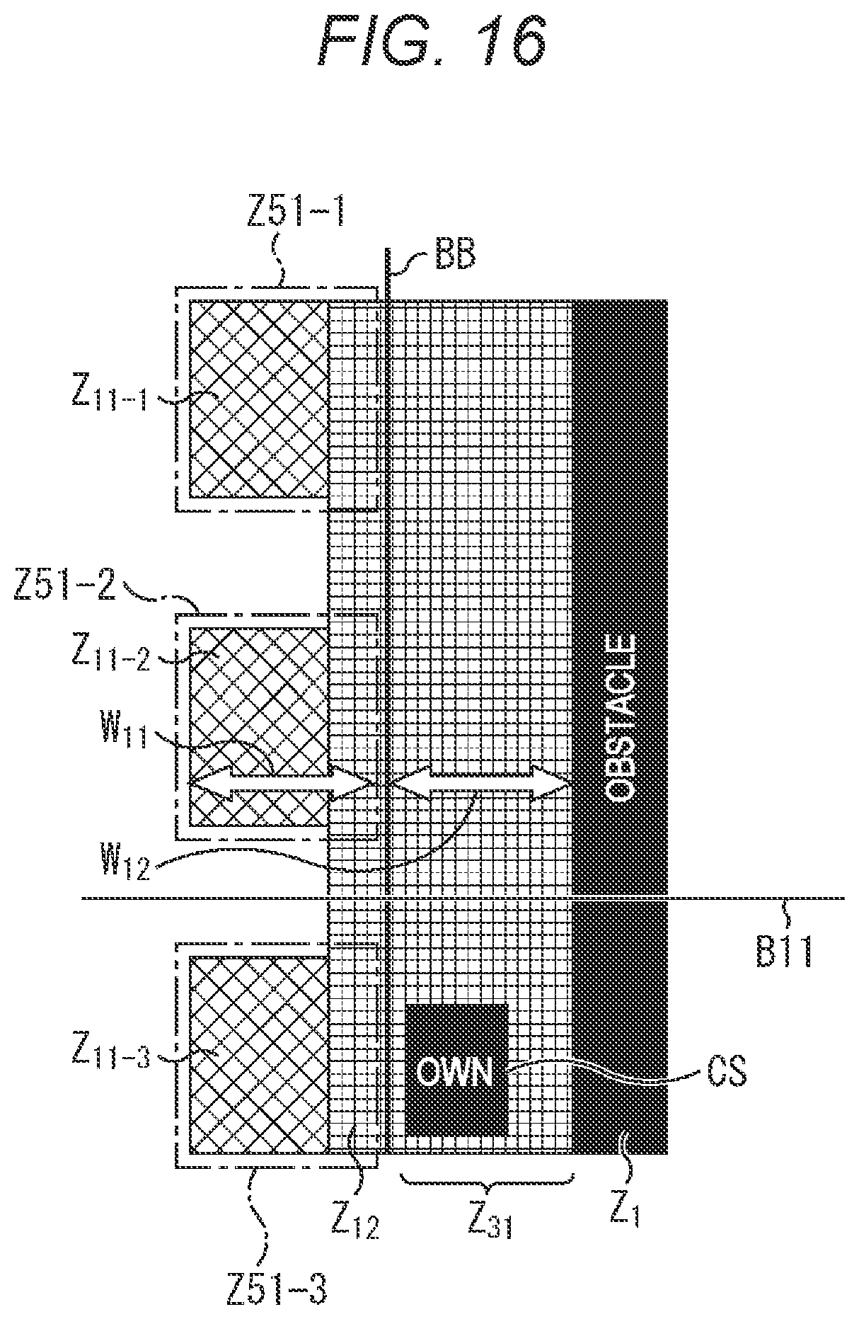 Patent US12097848 Figure 16 – Mobile object evacuation path planning apparatus, method, and medium