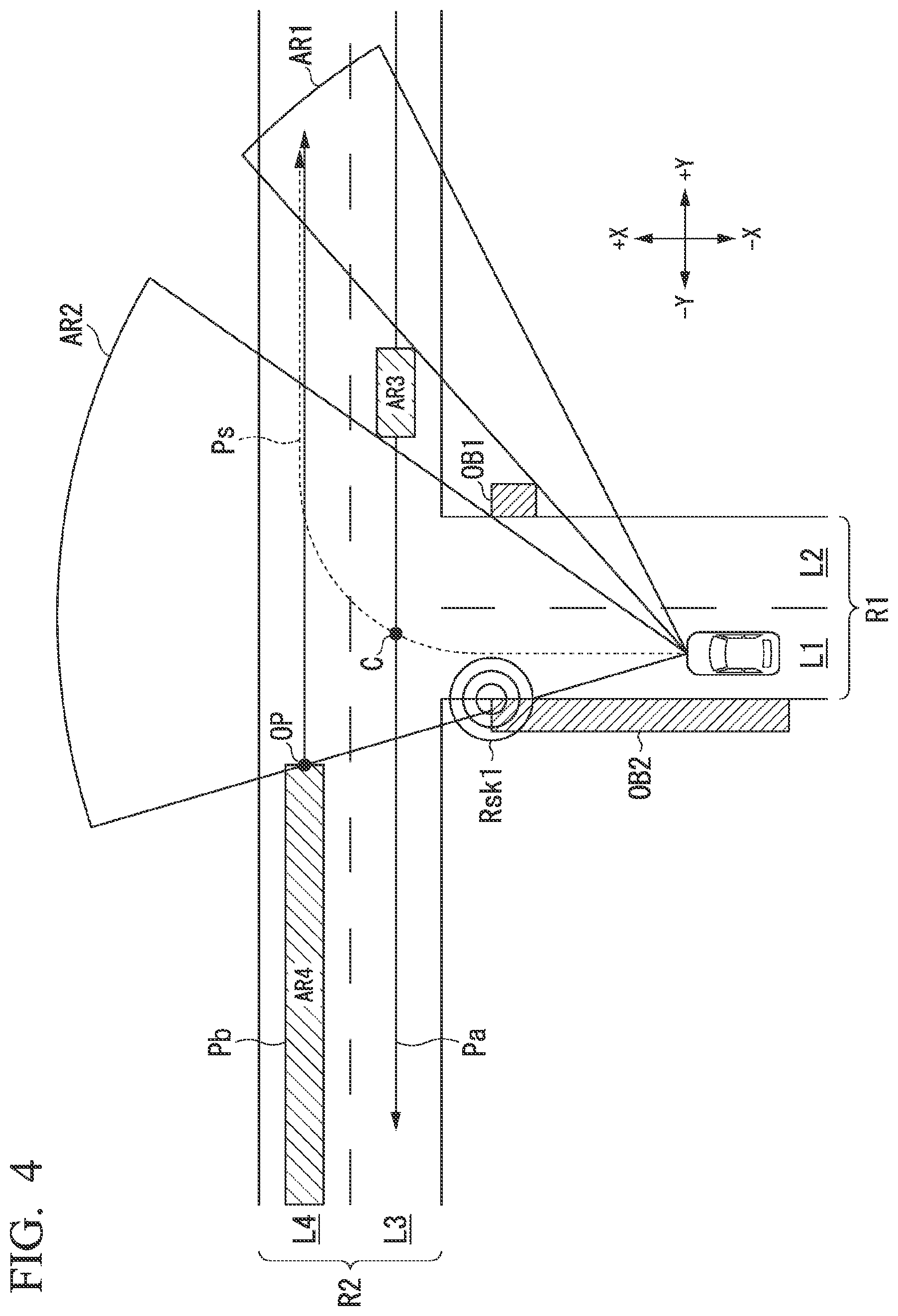 Patent US12097851 Figure 4 – Mobile object control device, mobile object control method, and storage medium
