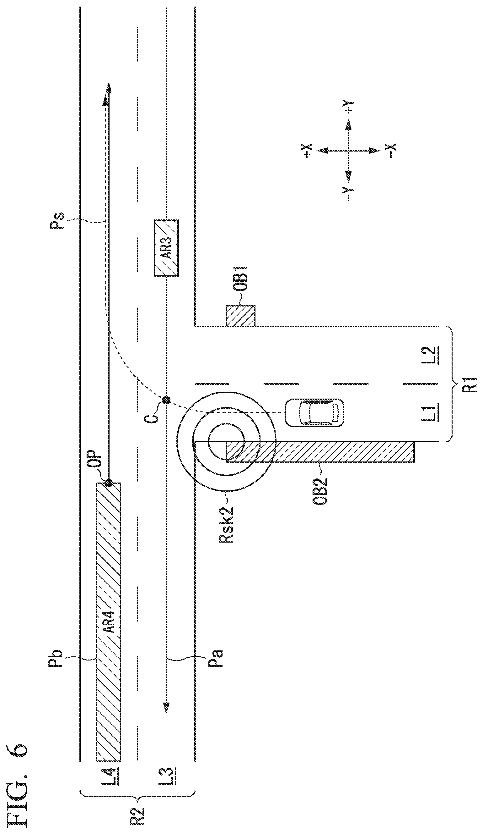Patent US12097851 Figure 6 – Mobile object control device, mobile object control method, and storage medium