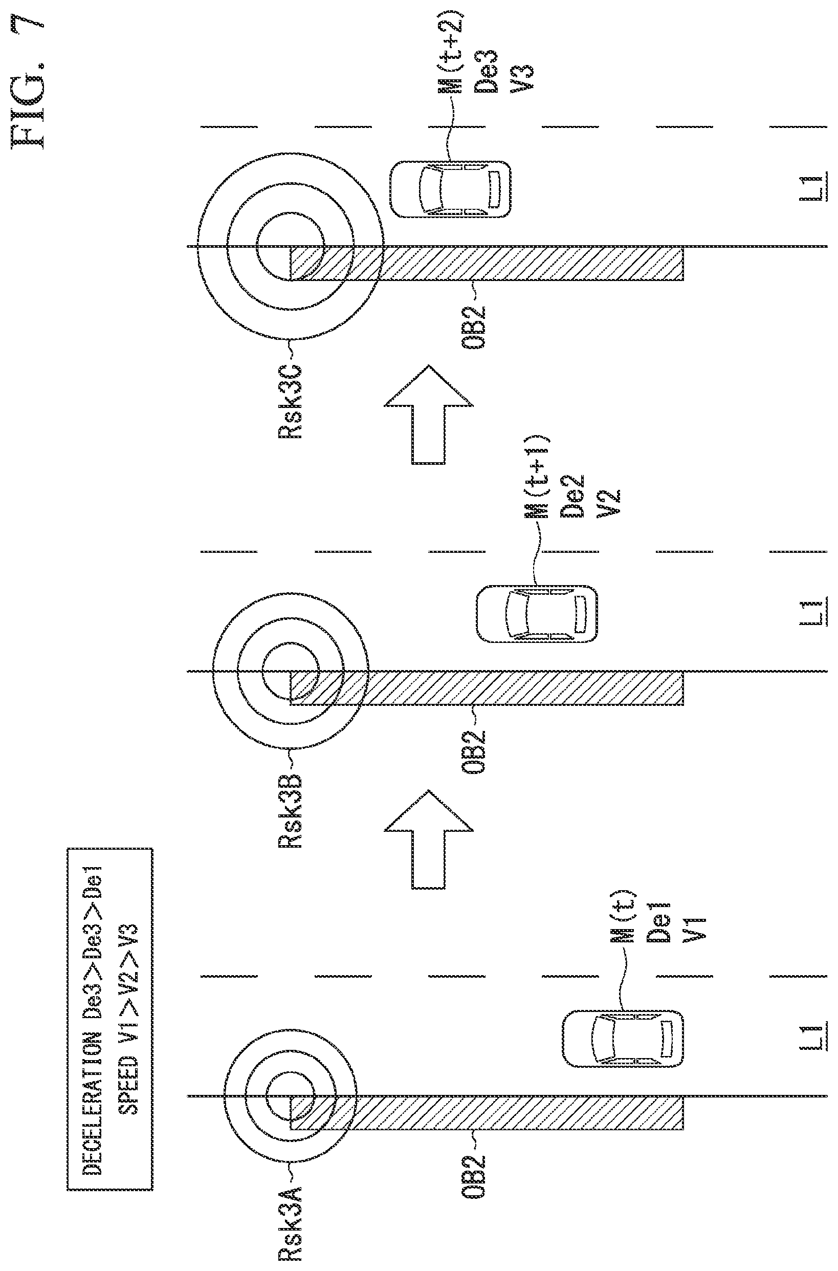 Patent US12097851 Figure 7 – Mobile object control device, mobile object control method, and storage medium
