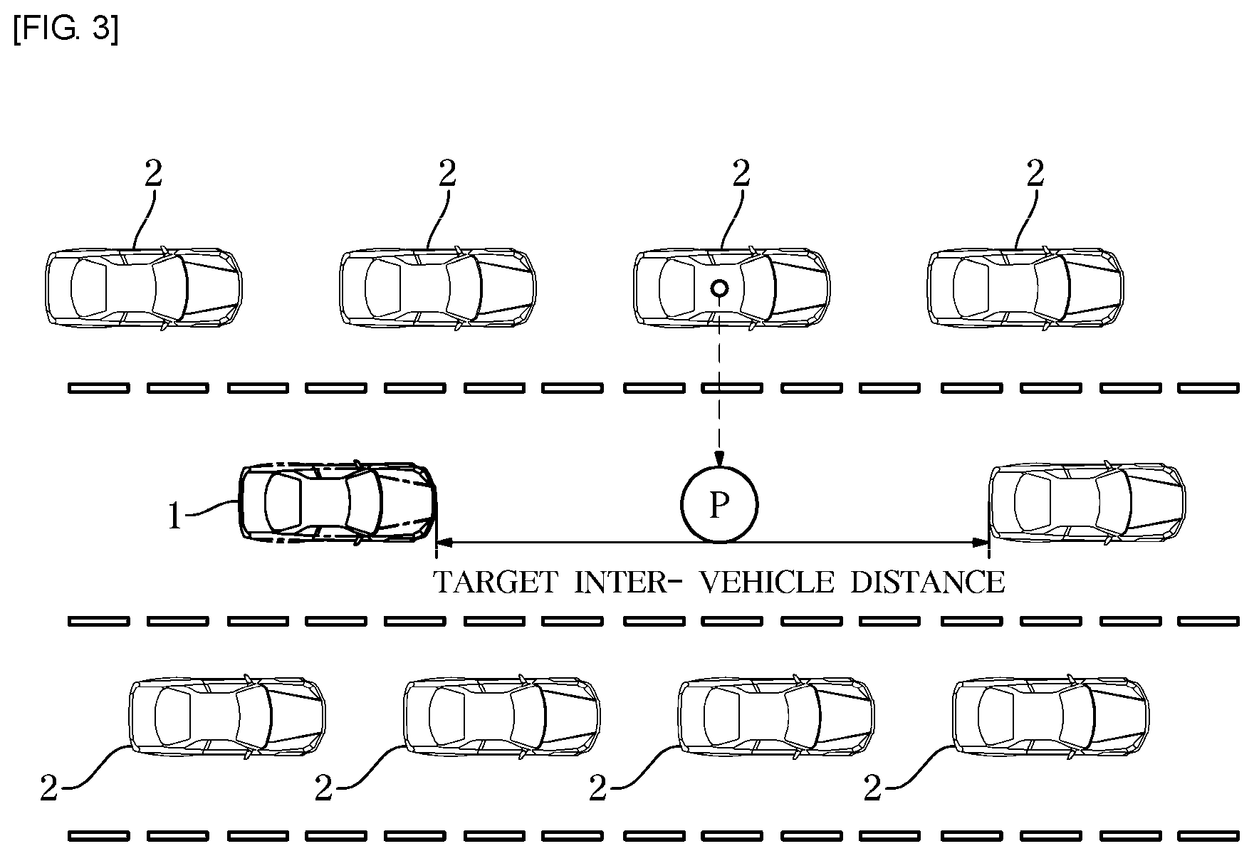Patent US12097854 Figure 3 – Vehicle and method of controlling the same