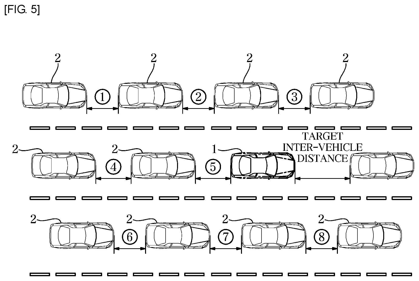 Patent US12097854 Figure 5 – Vehicle and method of controlling the same