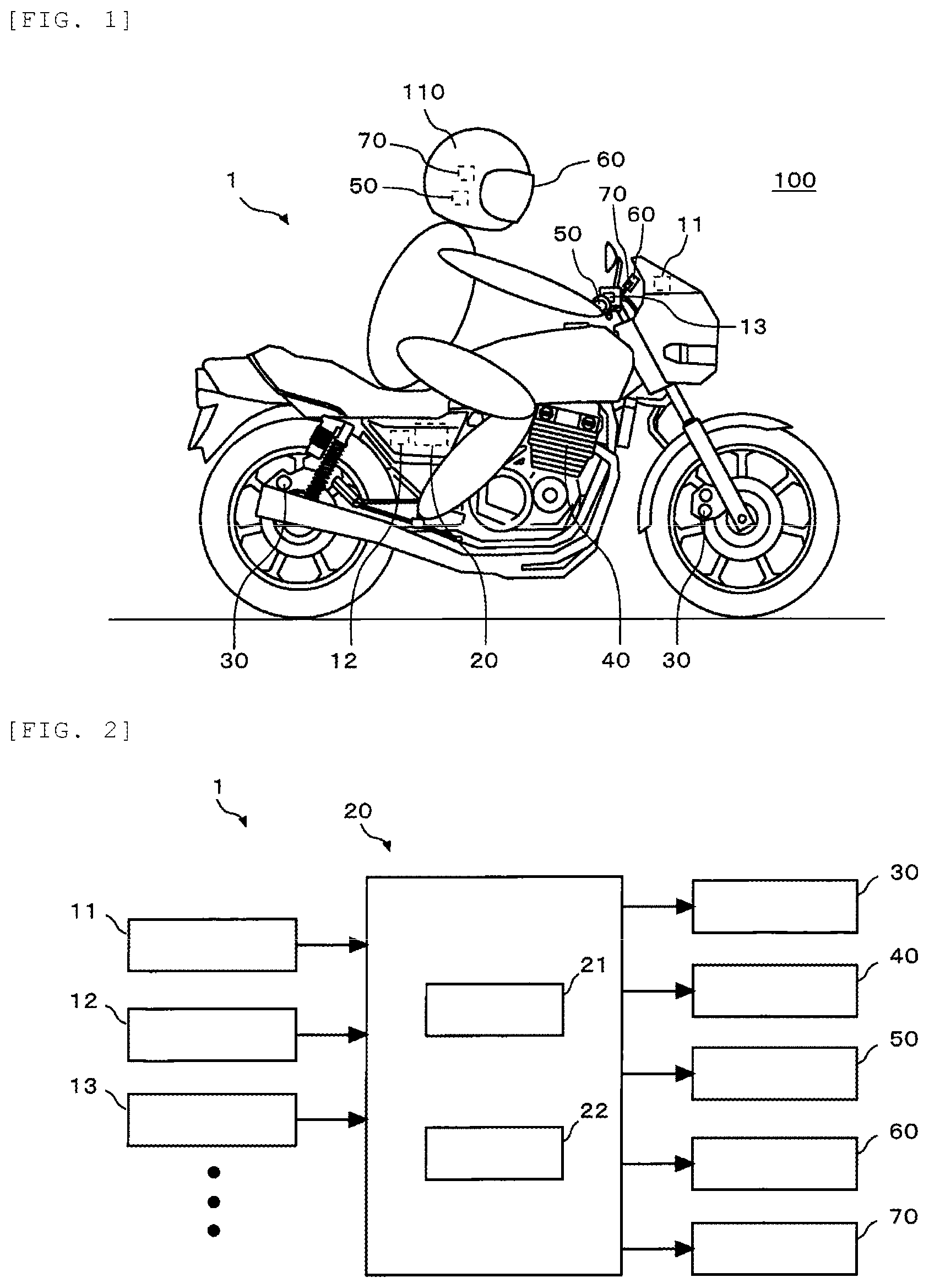 Patent US12097855 Figure 1 – Controller and control method for operation of motorcycle