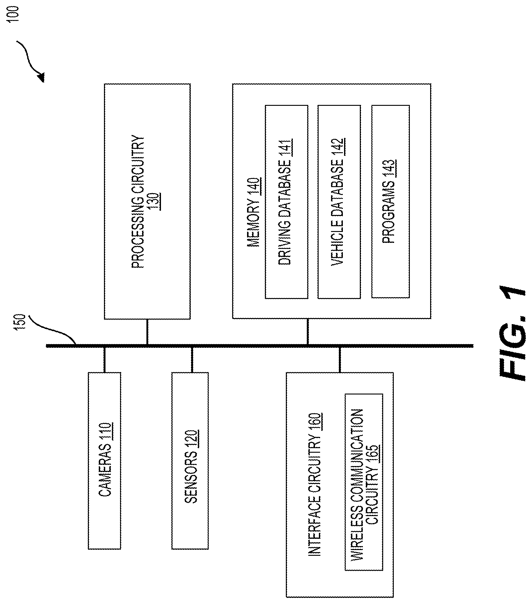 Patent US12097856 Figure 1 – System and method for adjusting a yielding space of a platoon