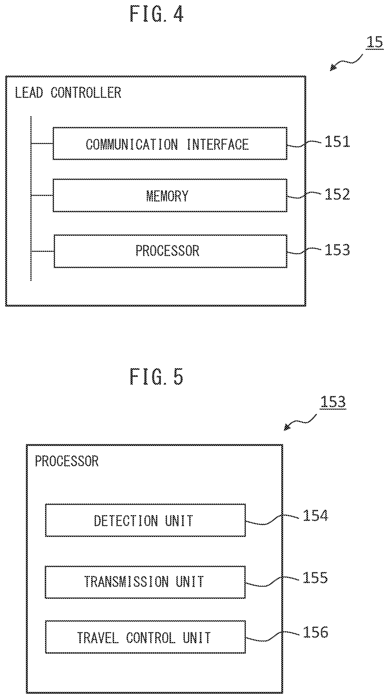Patent US12097857 Figure 4 – Travel controller, method for travel control, and platooning control system