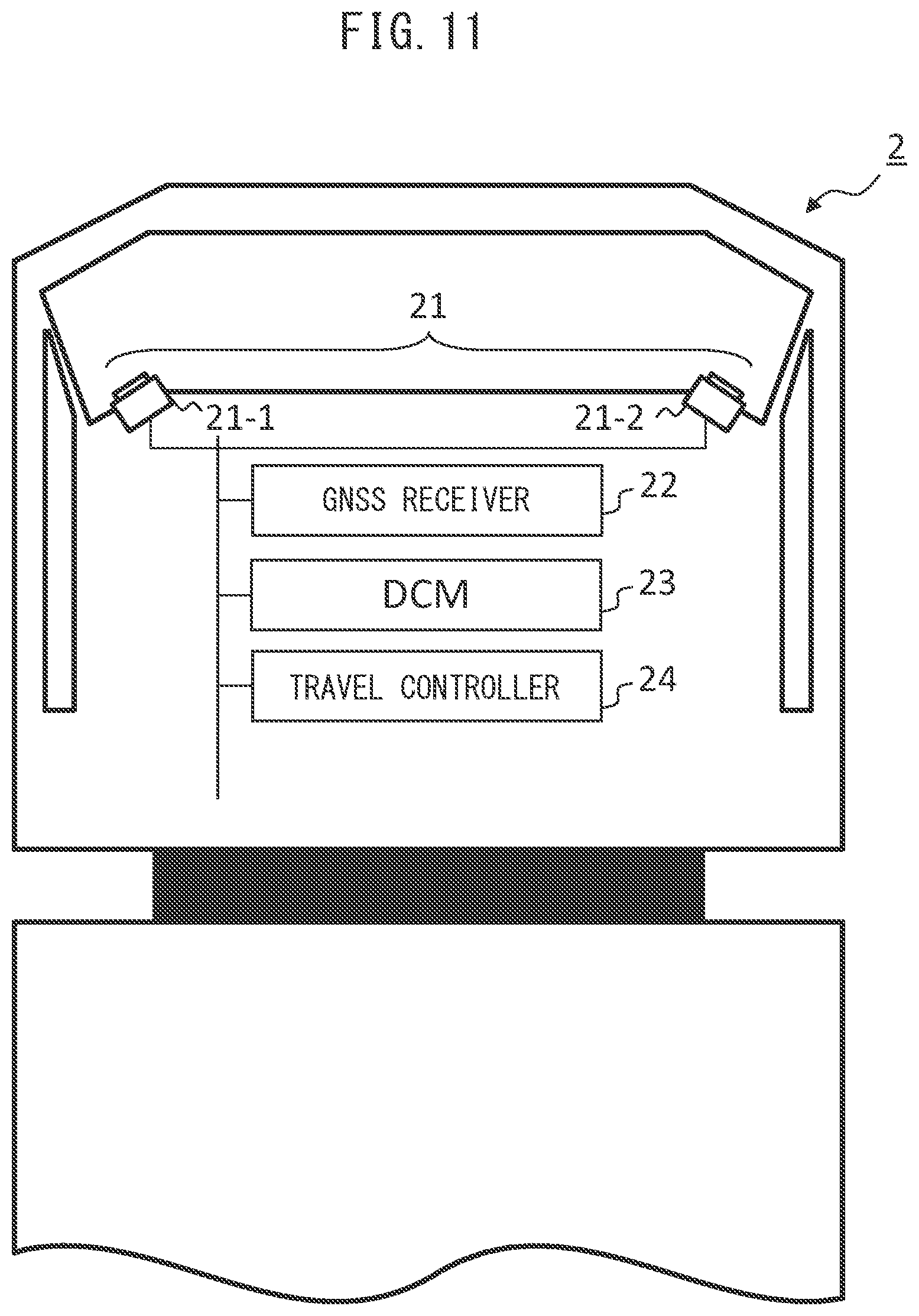 Patent US12097857 Figure 9 – Travel controller, method for travel control, and platooning control system