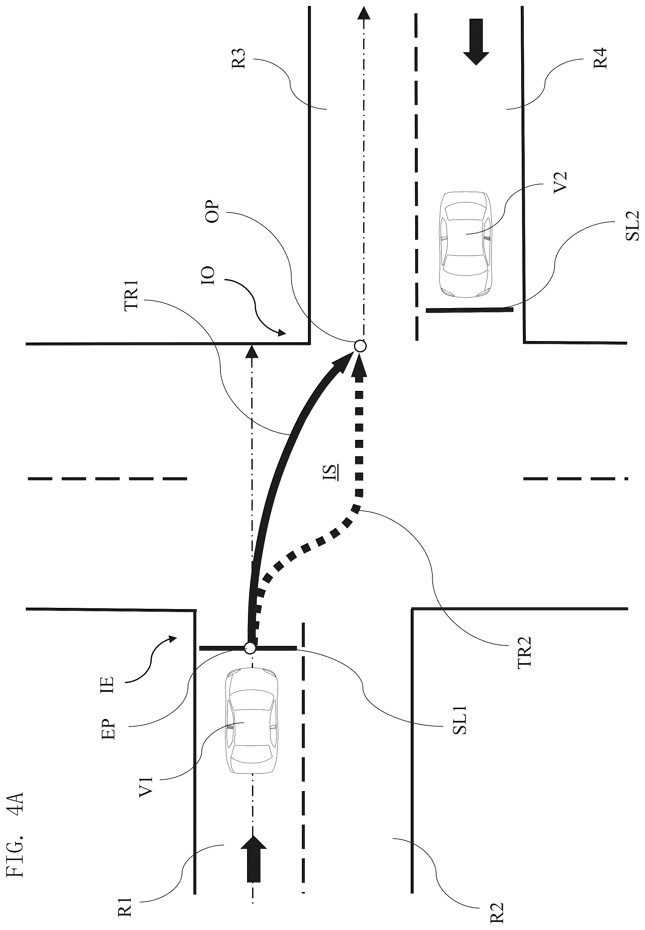 Patent US12097858 Figure 4 – Travel control method and travel control device for vehicle