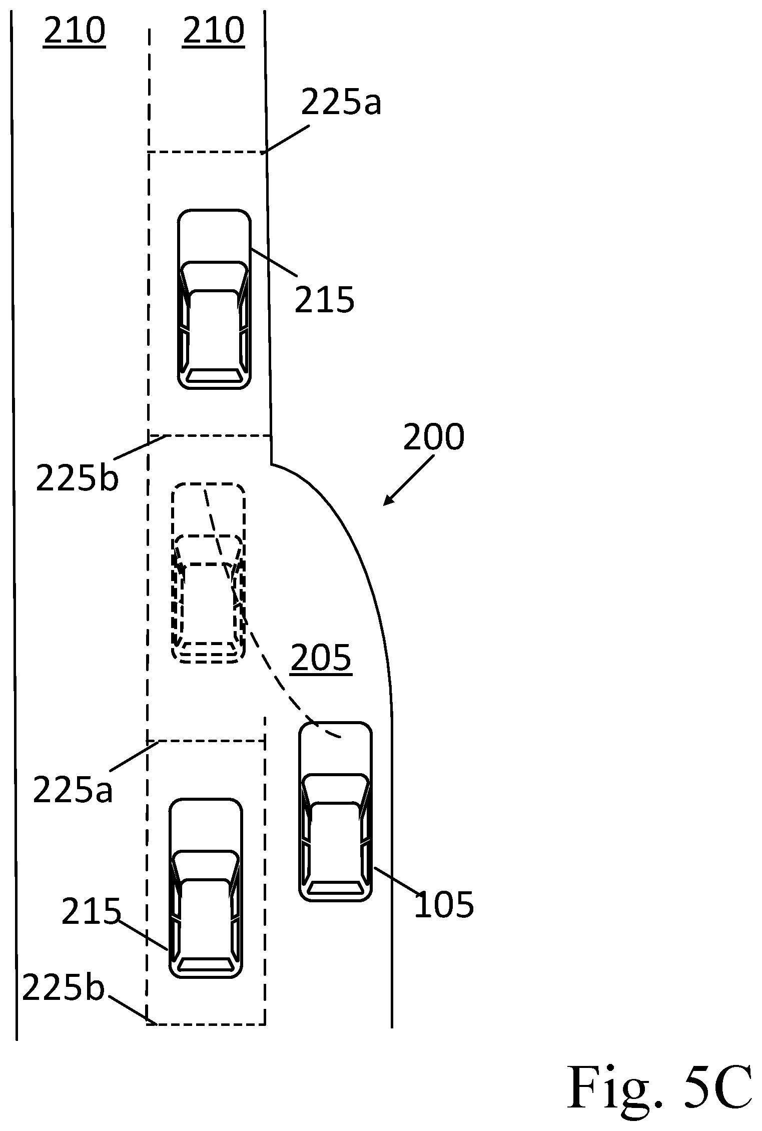Patent US12097859 Figure 9 – Vehicle lane-change operations