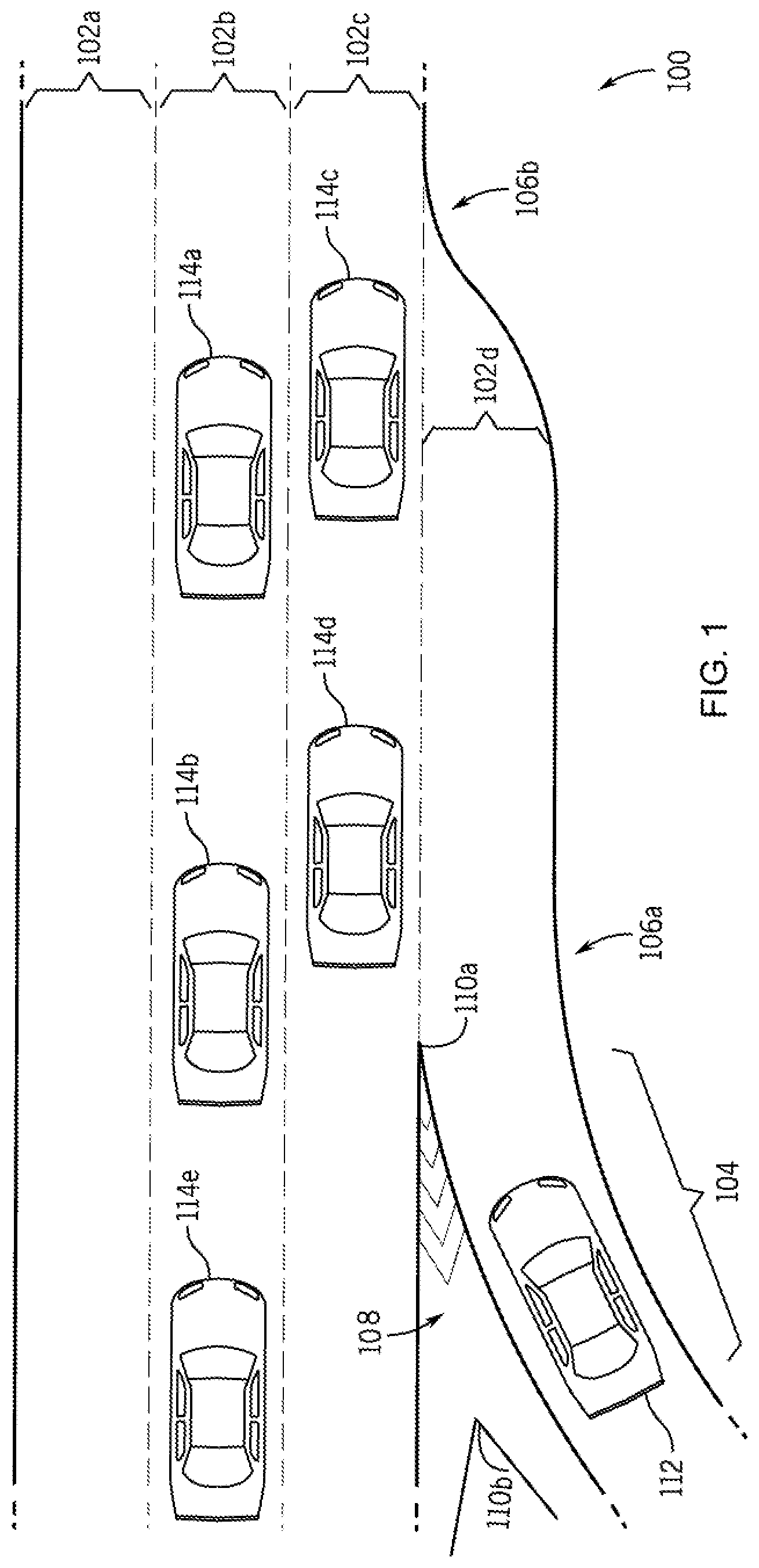 Patent US12097862 Figure 1 – System and method for automated merging