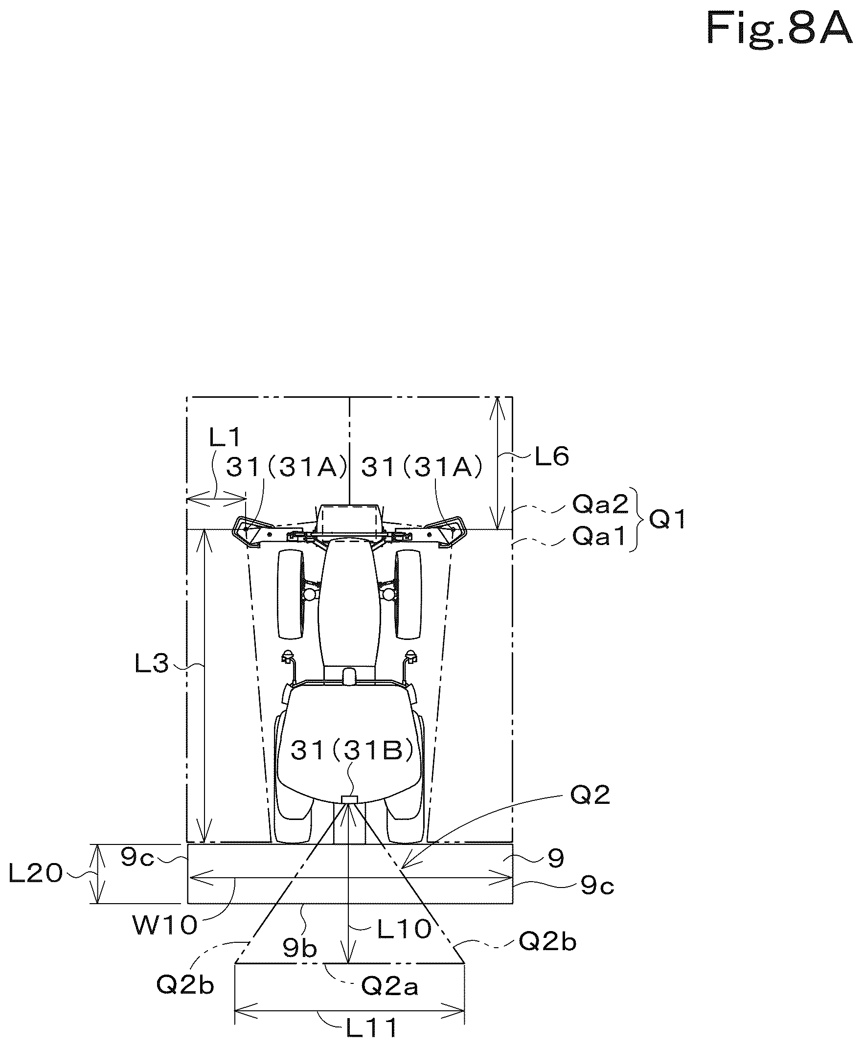 Patent US12097866 Figure 8 – Working vehicle
