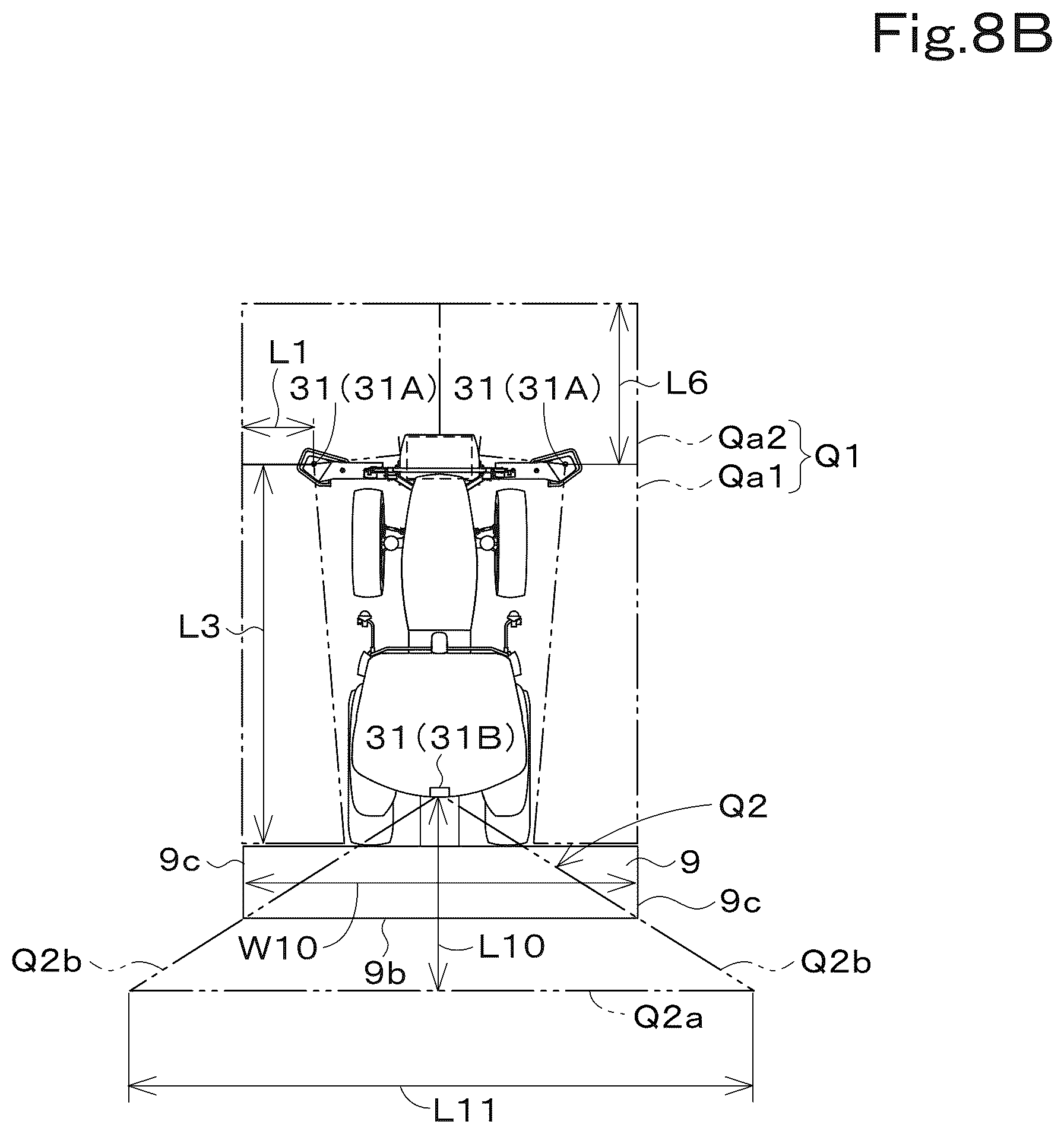Patent US12097866 Figure 9 – Working vehicle