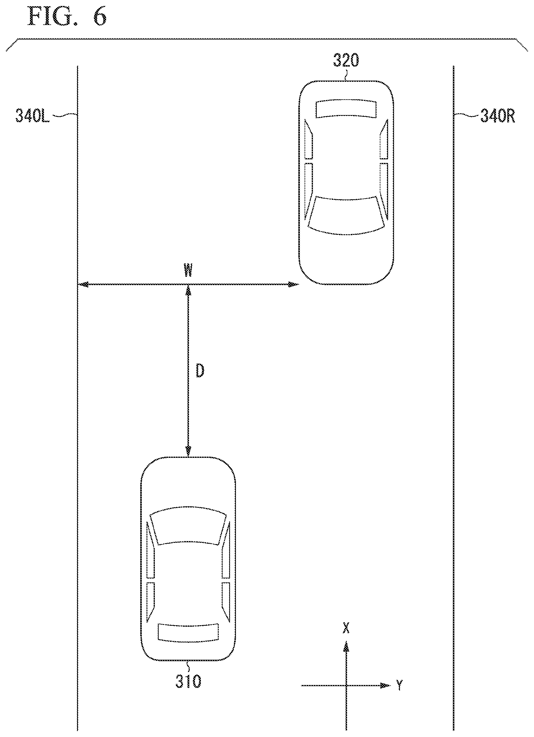 Patent US12097871 Figure 6 – Drive assist apparatus, drive assist method, and program