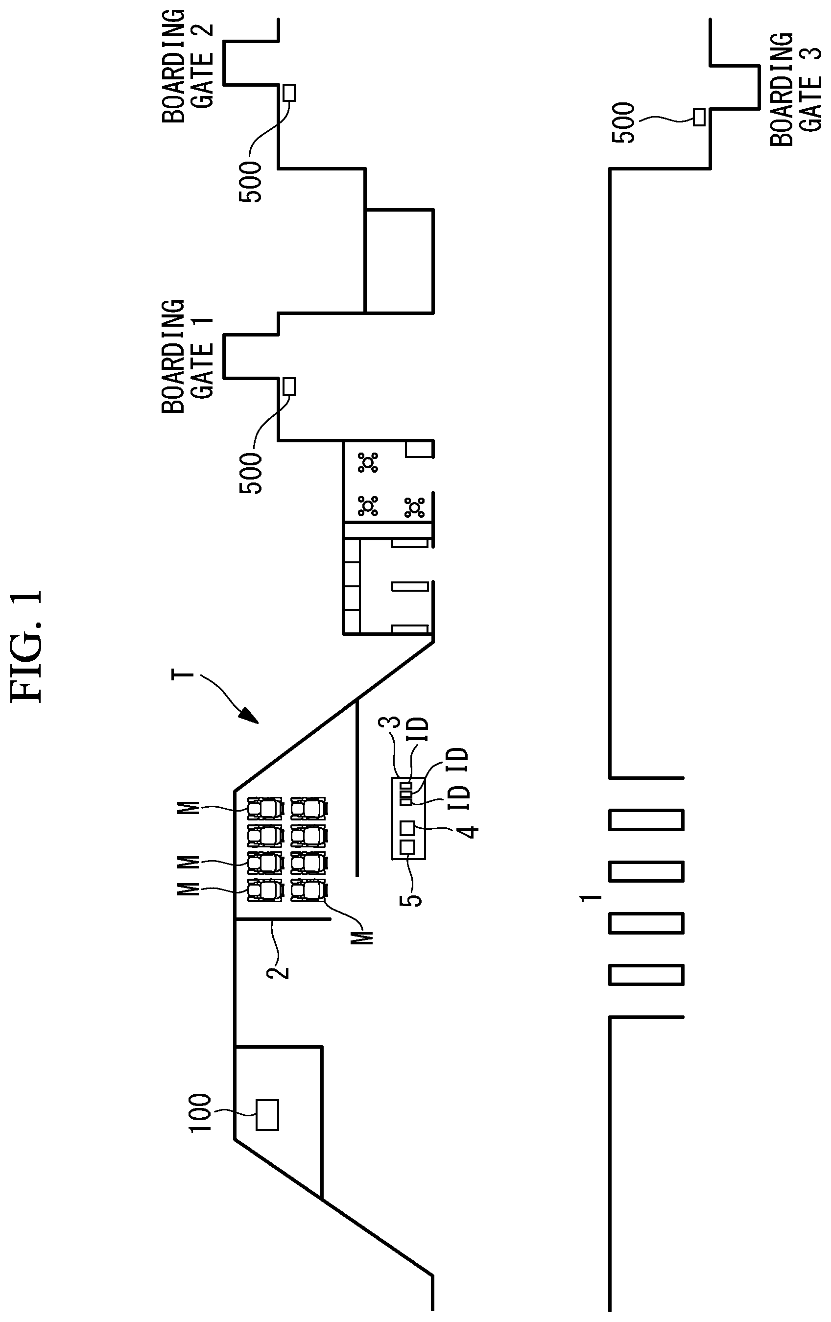 Patent US12097874 Figure 1 – System in facility and electric mobility vehicle