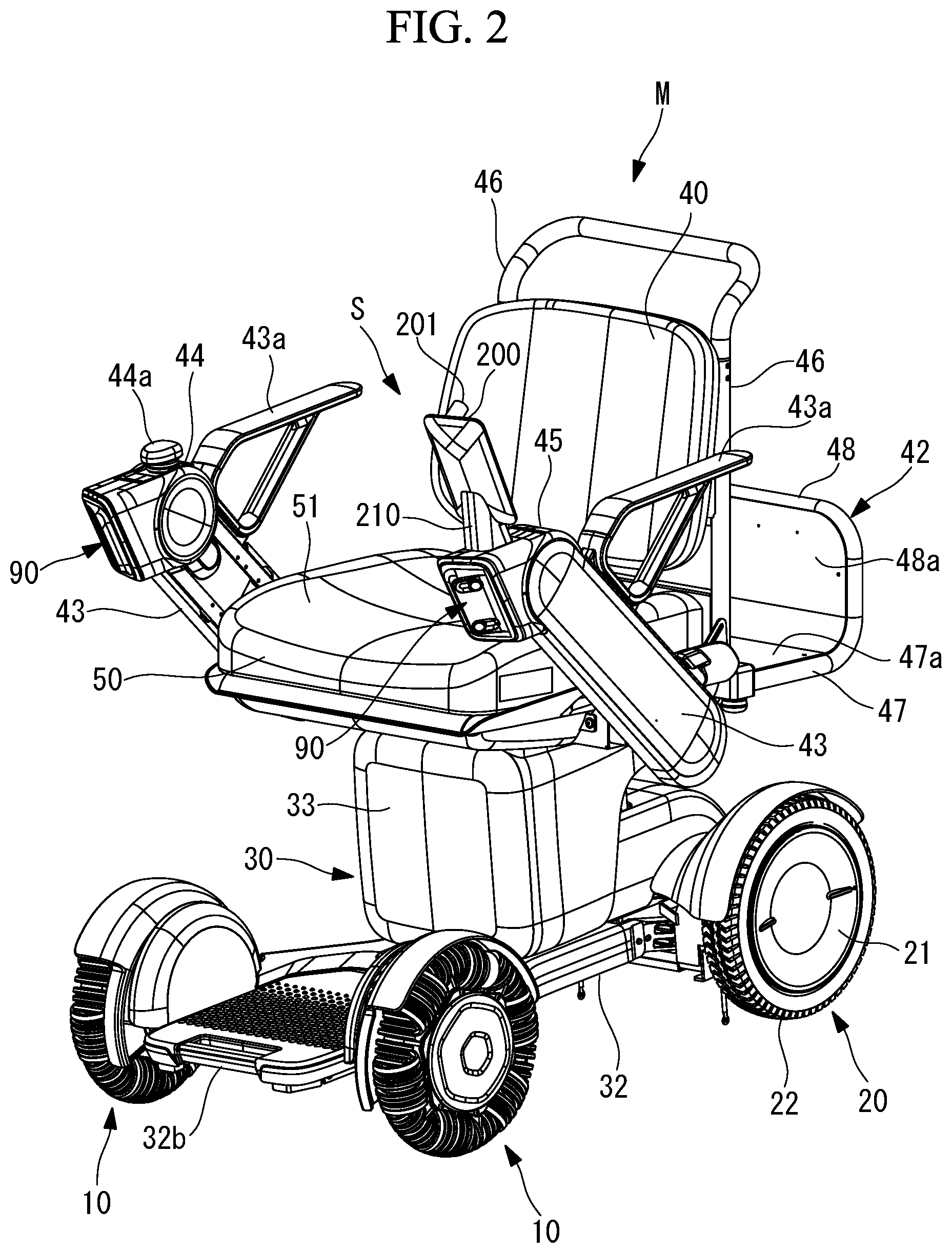 Patent US12097874 Figure 2 – System in facility and electric mobility vehicle