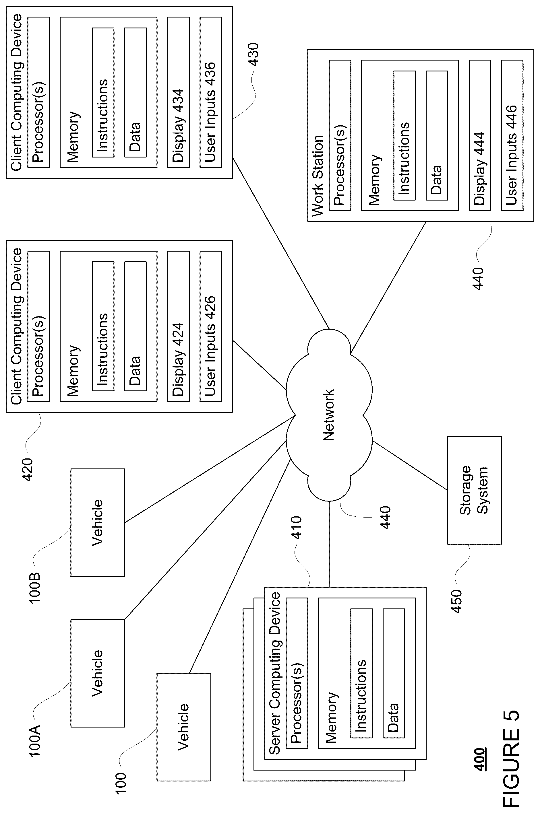 Patent US12097876 Figure 5 – Driveway pullovers for autonomous vehicles