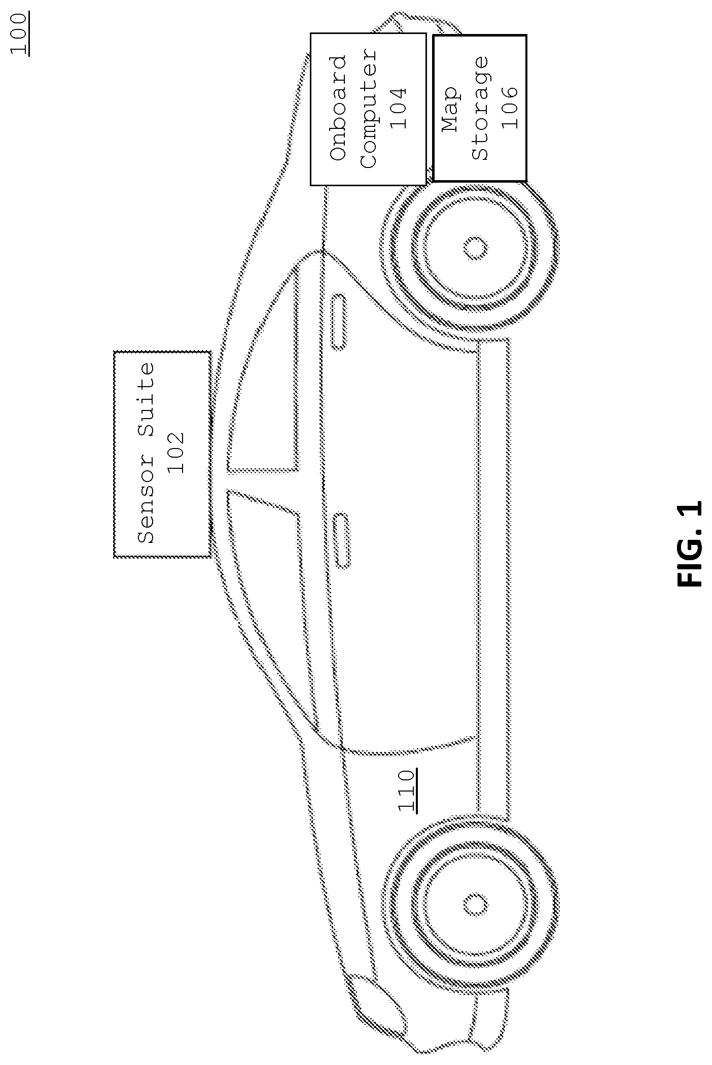 Patent US12097877 Figure 1 – Local assistance for autonomous vehicle-enabled rideshare service
