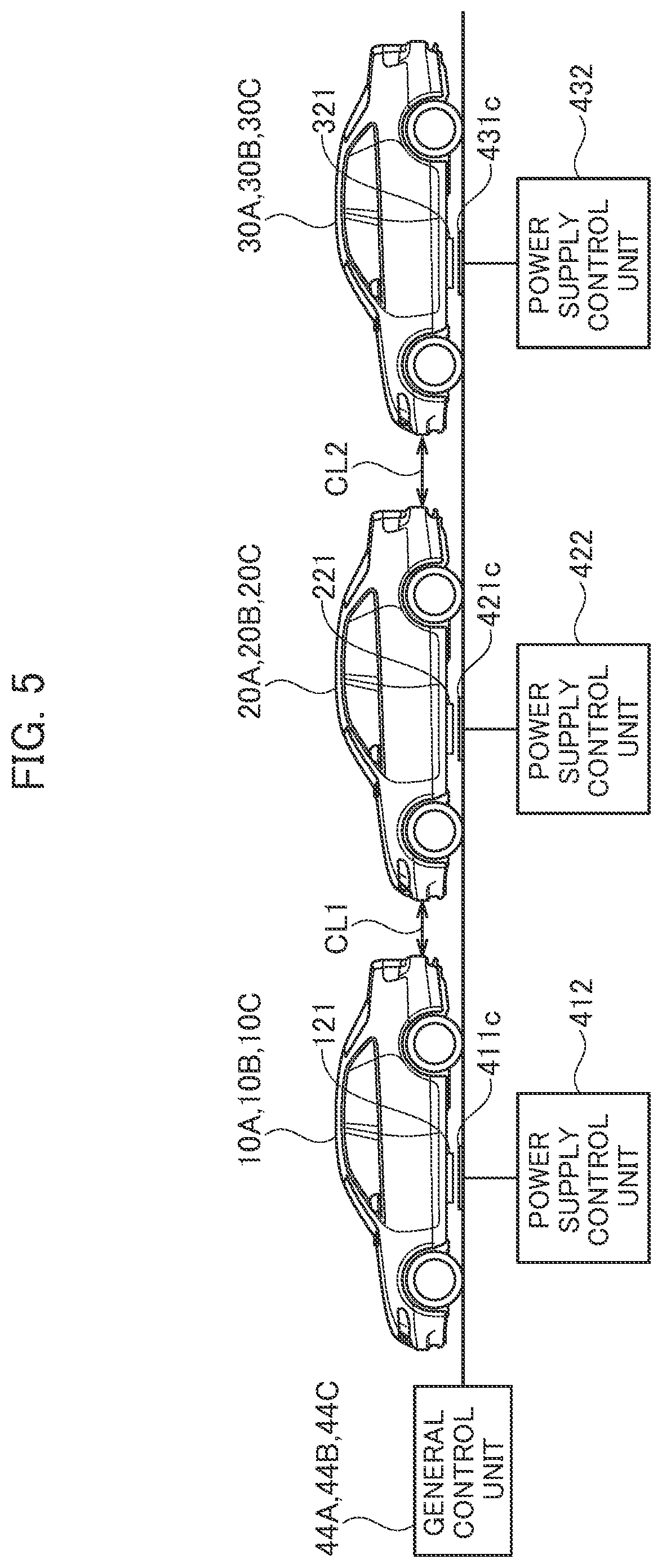Patent US12097888 Figure 5 – Power supply facility for electric vehicles, electric vehicle, and power supply method for electric vehicles