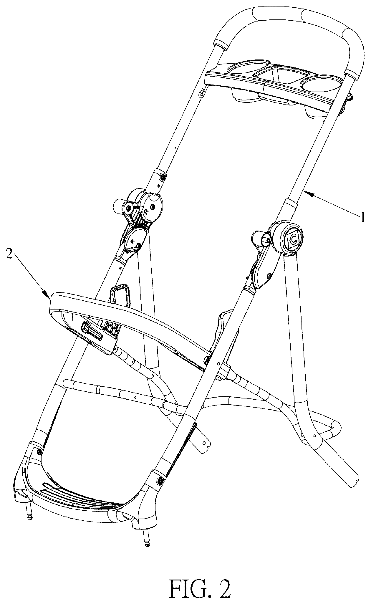 Patent US12097896 Figure 2 – Stroller