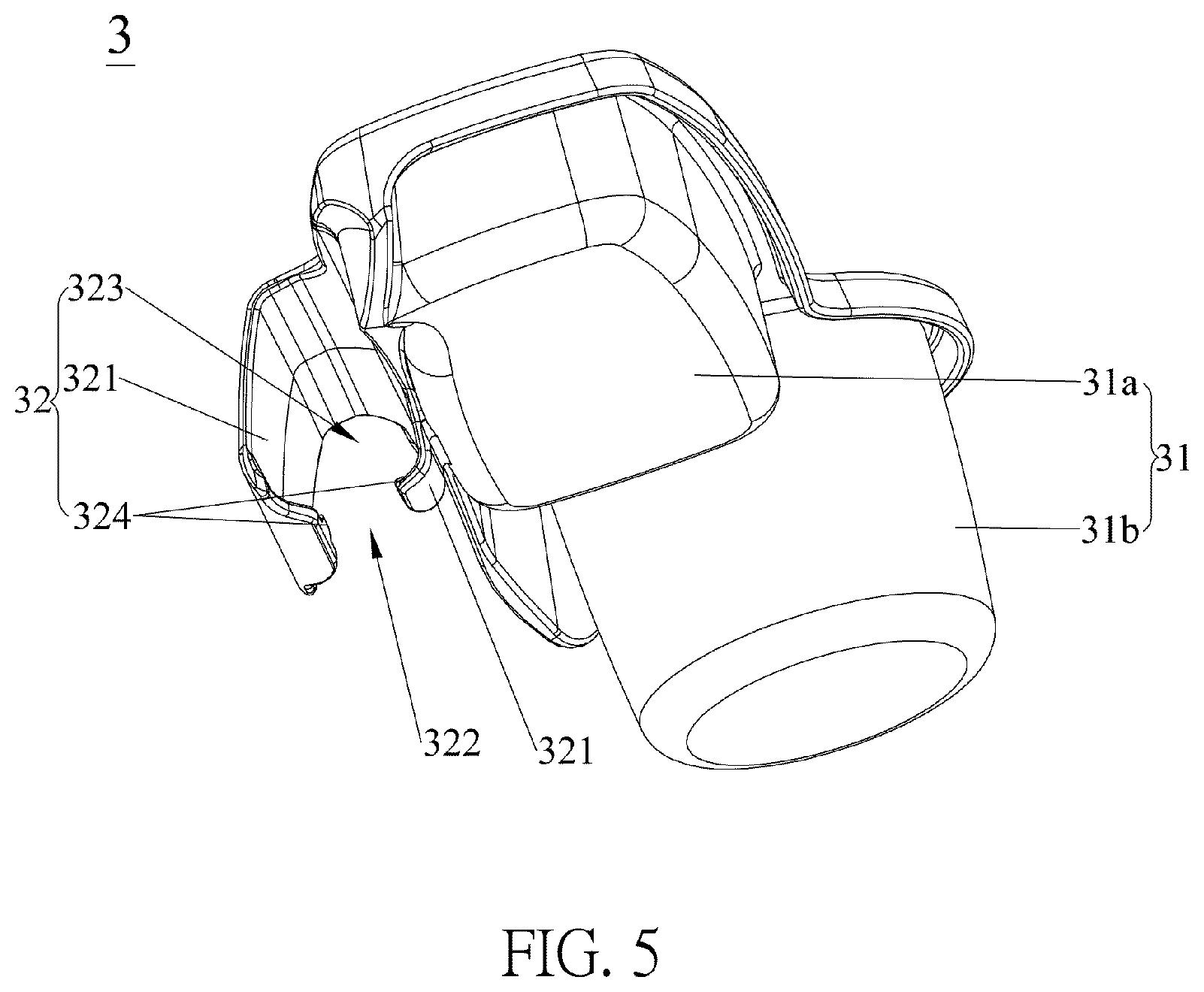 Patent US12097896 Figure 4 – Stroller
