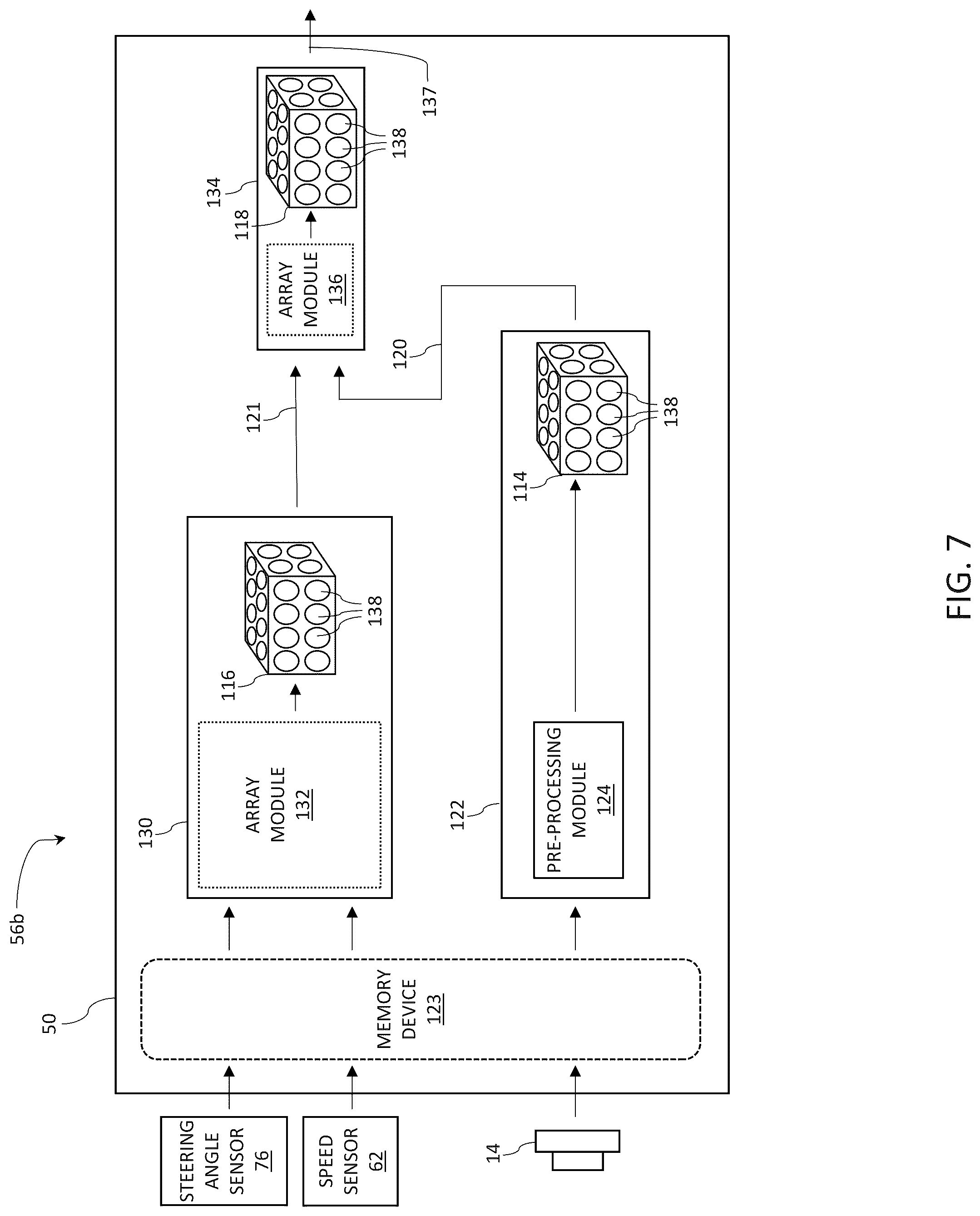 Patent US12097899 Figure 7 – Systems and methods for trailer angle detection