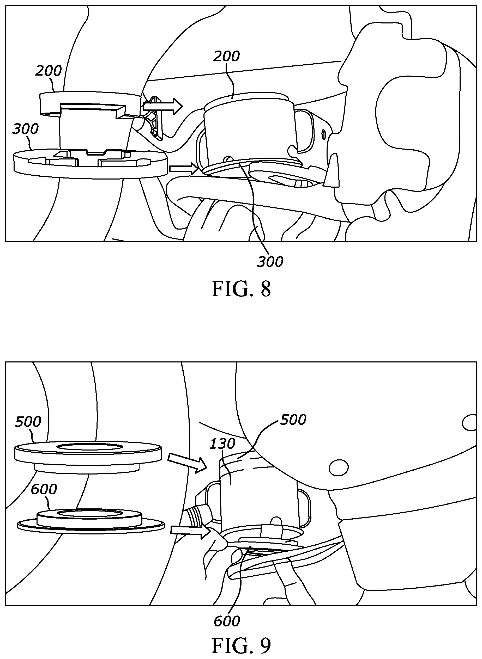Patent US12097901 Figure 5 – After-market subframe bushing support for a vehicle