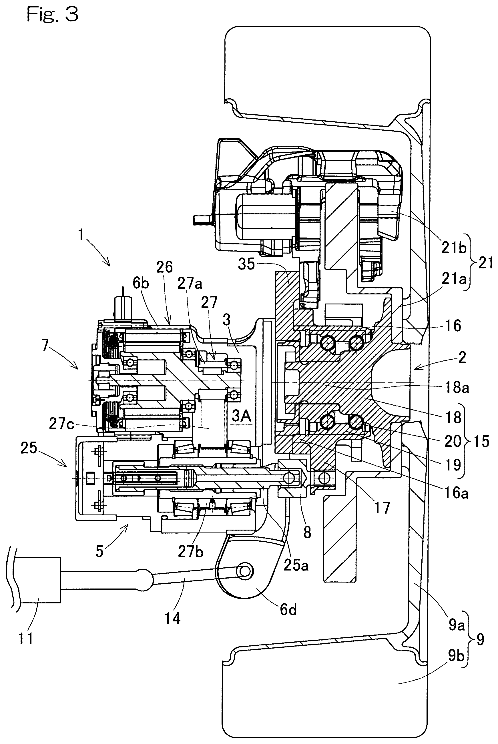Patent US12097911 Figure 3 – Steering system and vehicle equipped with same
