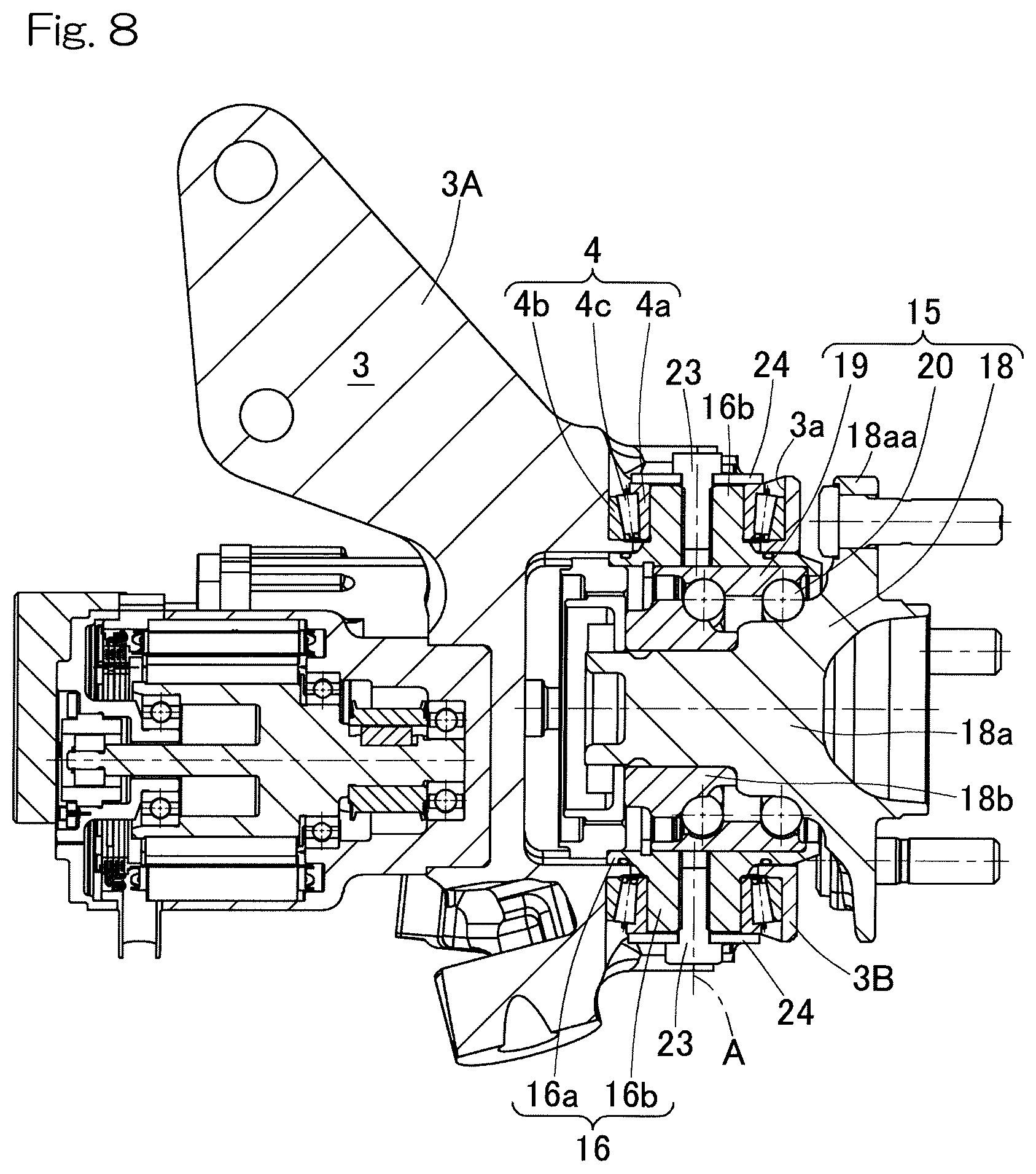 Patent US12097911 Figure 7 – Steering system and vehicle equipped with same