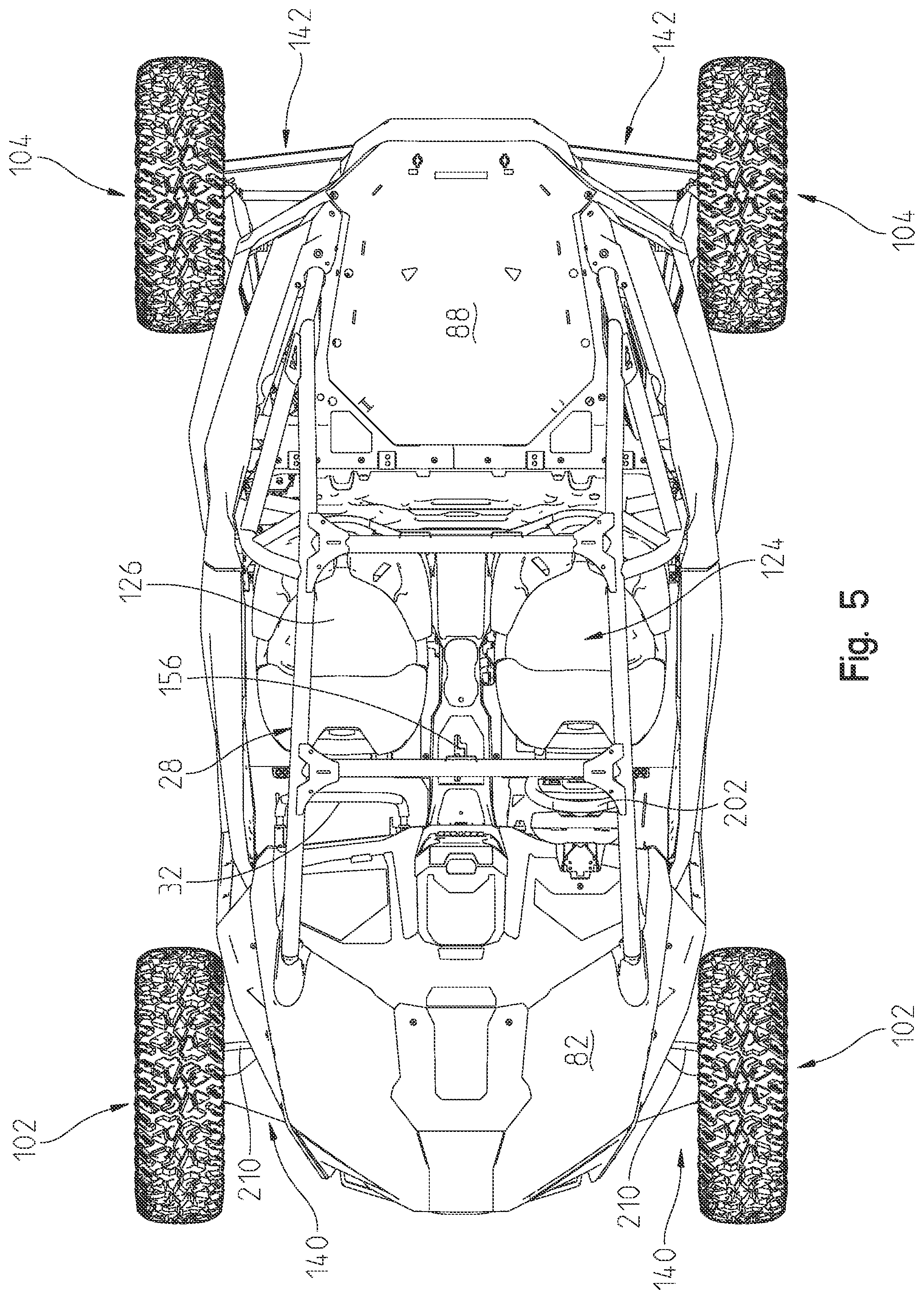 Patent US12097913 Figure 5 – Vehicle steering systems and methods