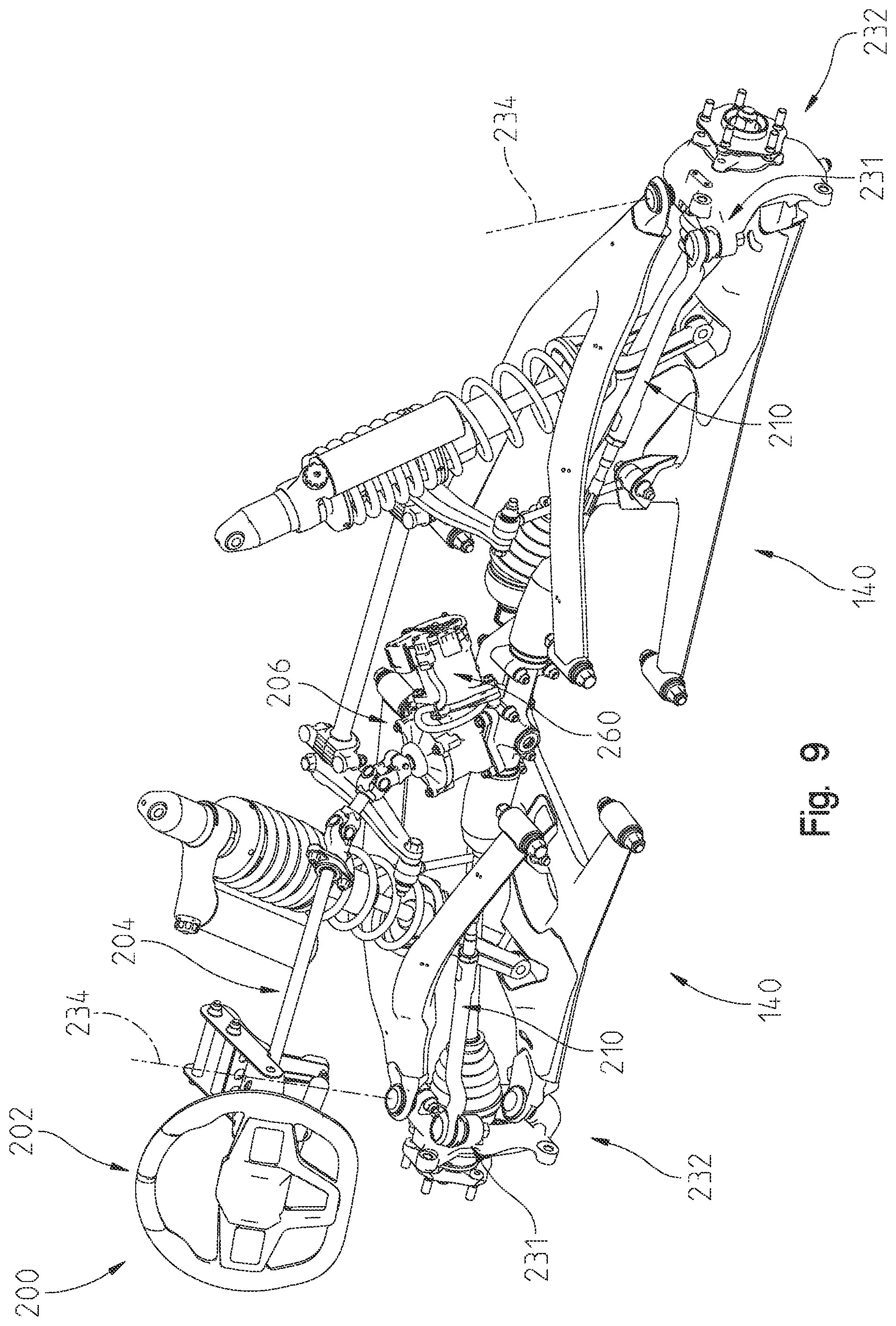 Patent US12097913 Figure 9 – Vehicle steering systems and methods