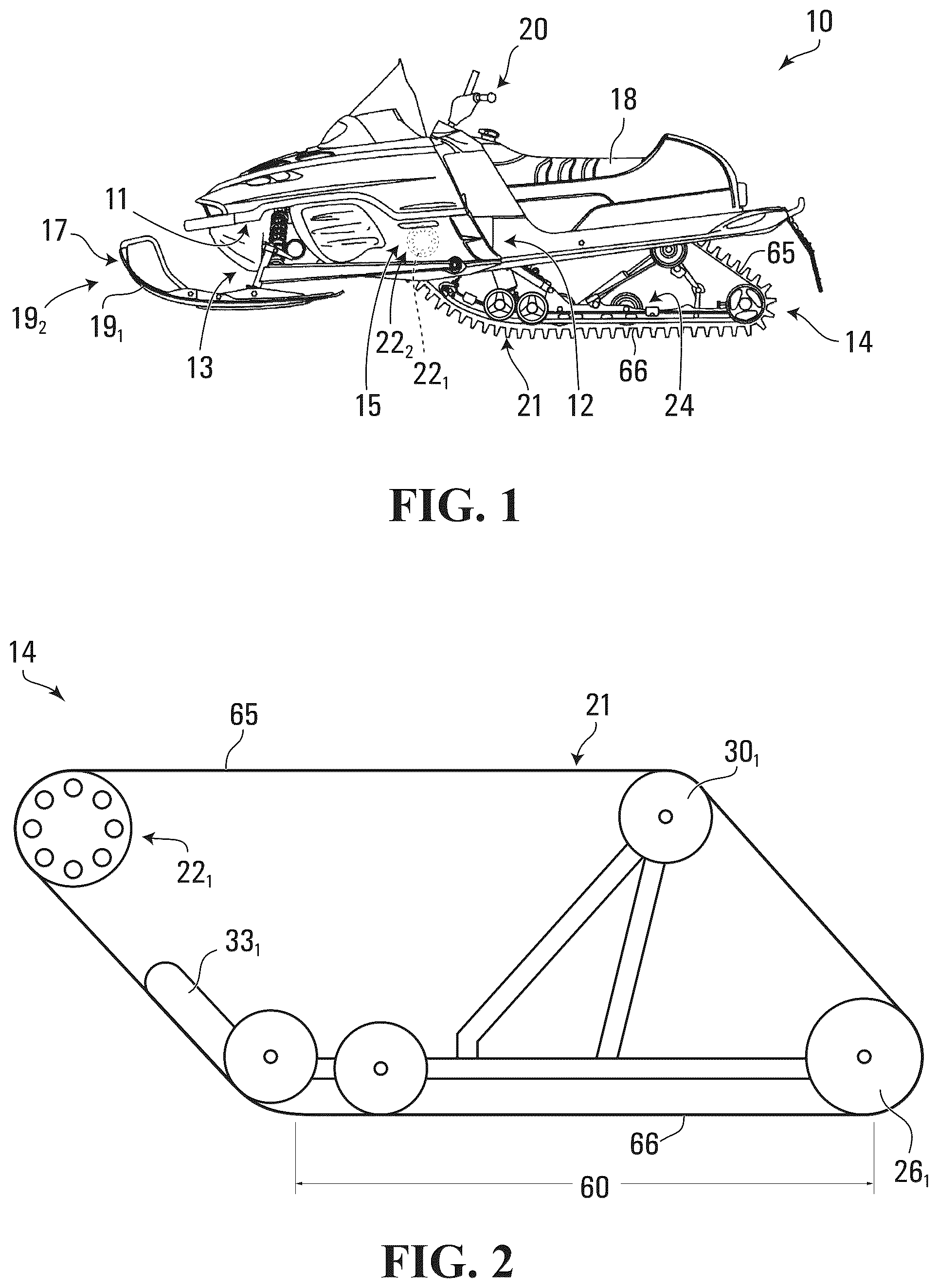 Patent US12097914 Figure 1 – Track for traction of a vehicle