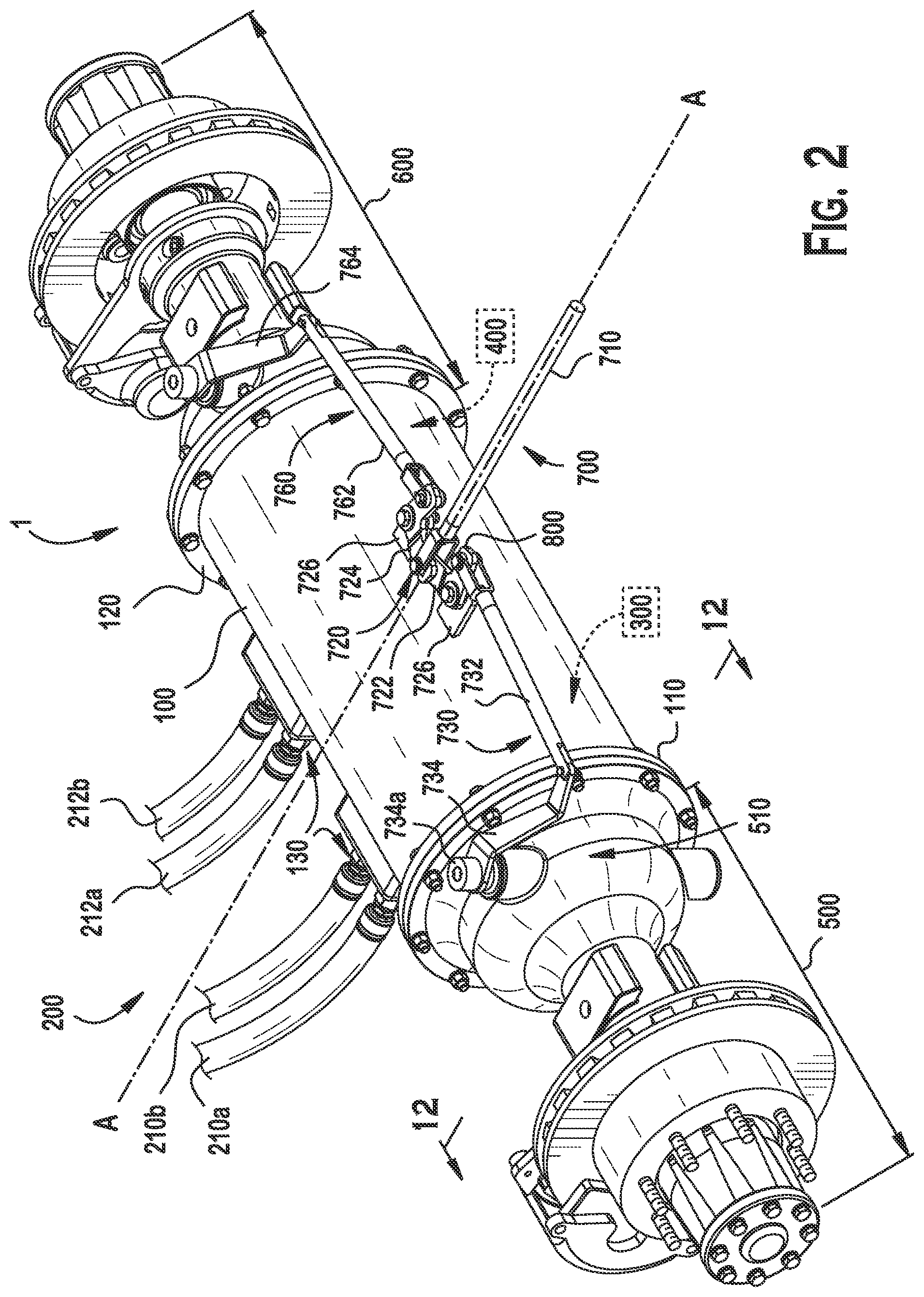 Patent US12097915 Figure 2 – Hydraulic drive system trailer