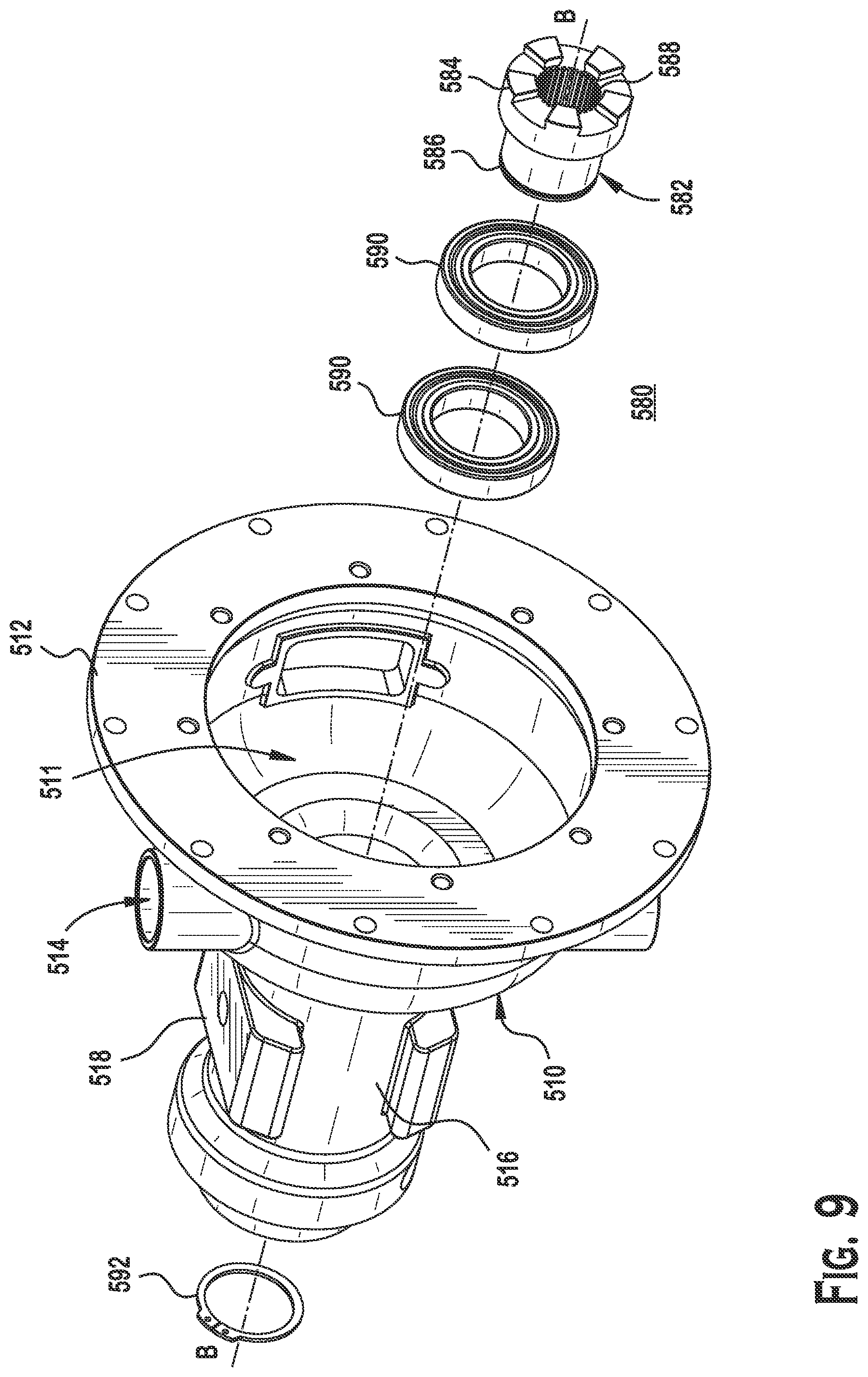 Patent US12097915 Figure 9 – Hydraulic drive system trailer