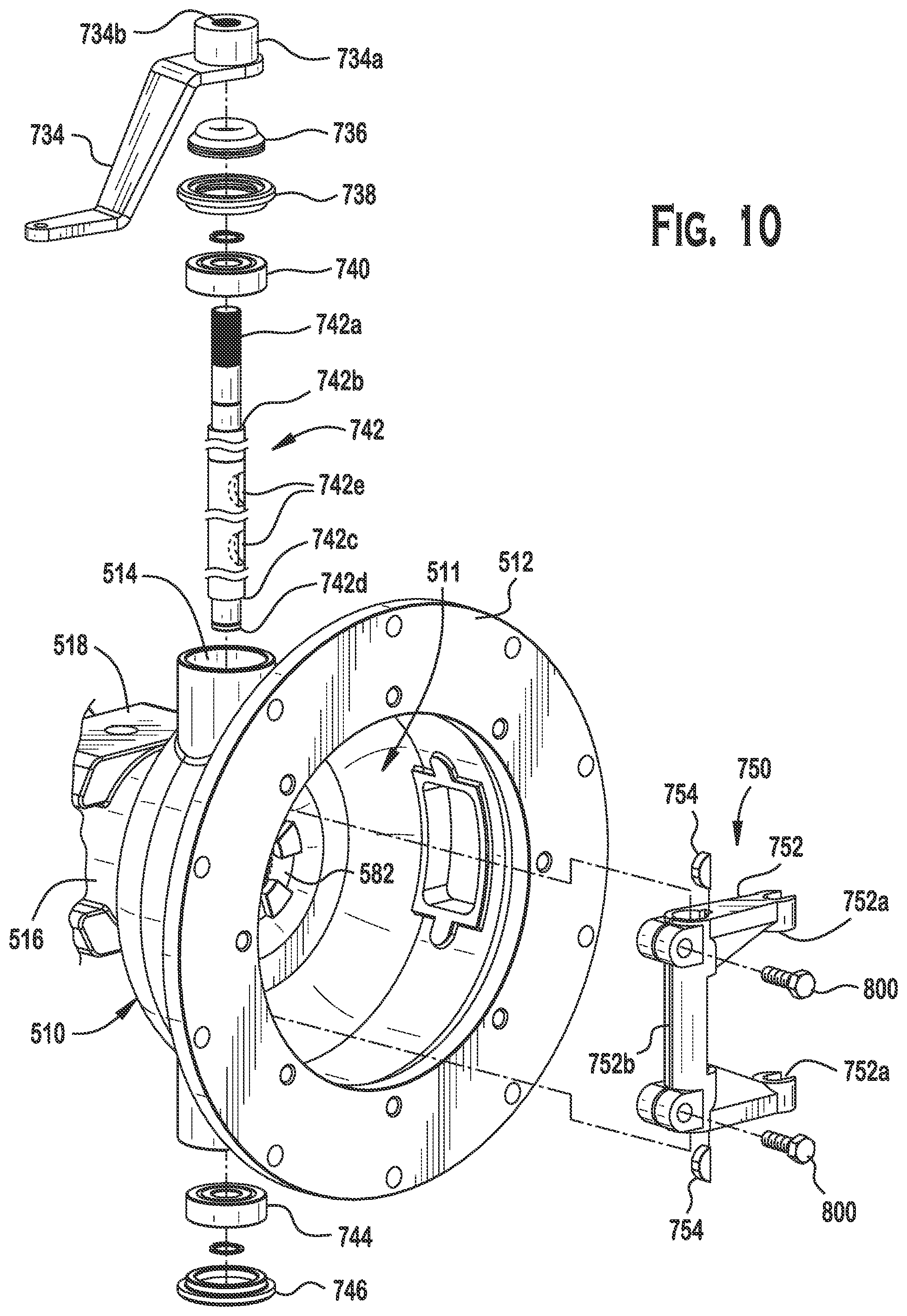 Patent US12097915 Figure 10 – Hydraulic drive system trailer