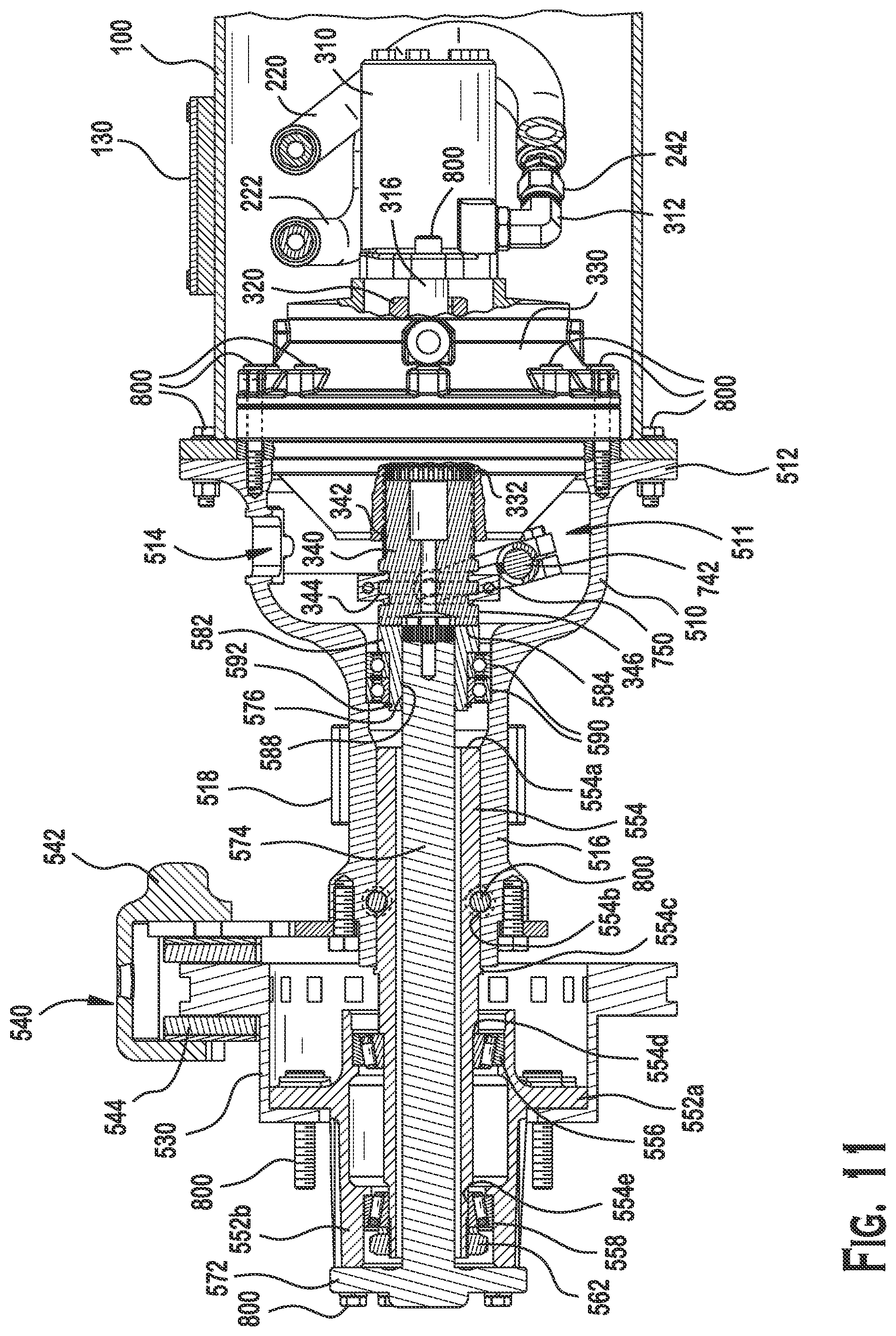 Patent US12097915 Figure 11 – Hydraulic drive system trailer