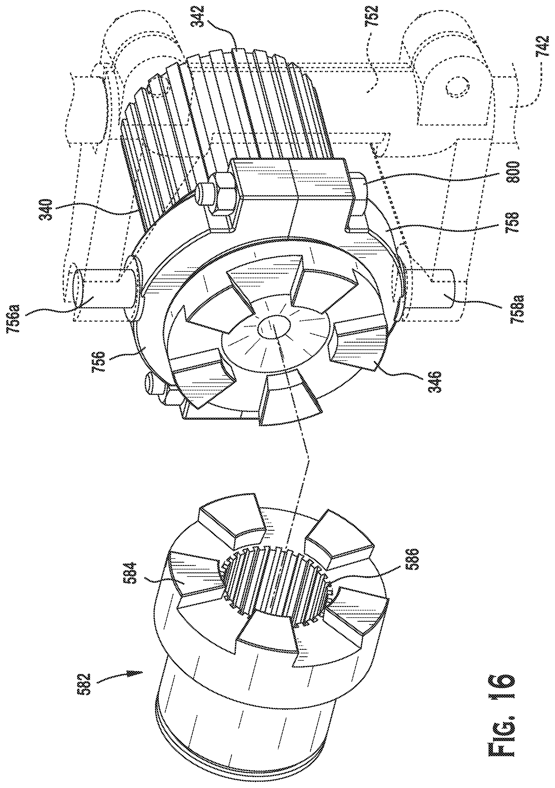 Patent US12097915 Figure 15 – Hydraulic drive system trailer