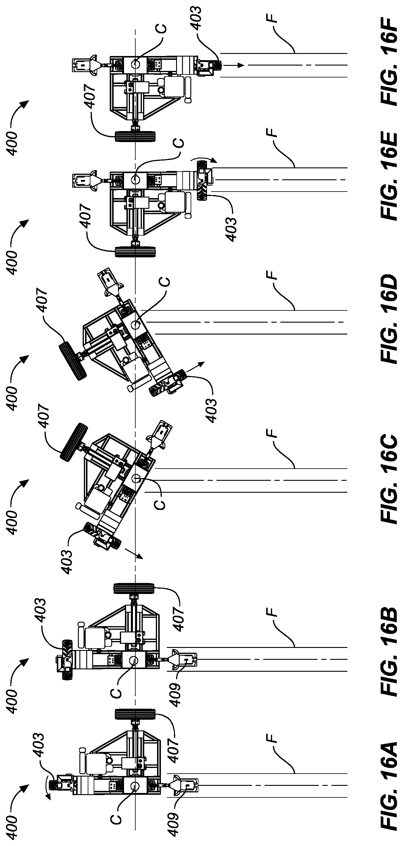 Patent US12097919 Figure 6 – Method and vehicle for placing irrigation pipe into a field