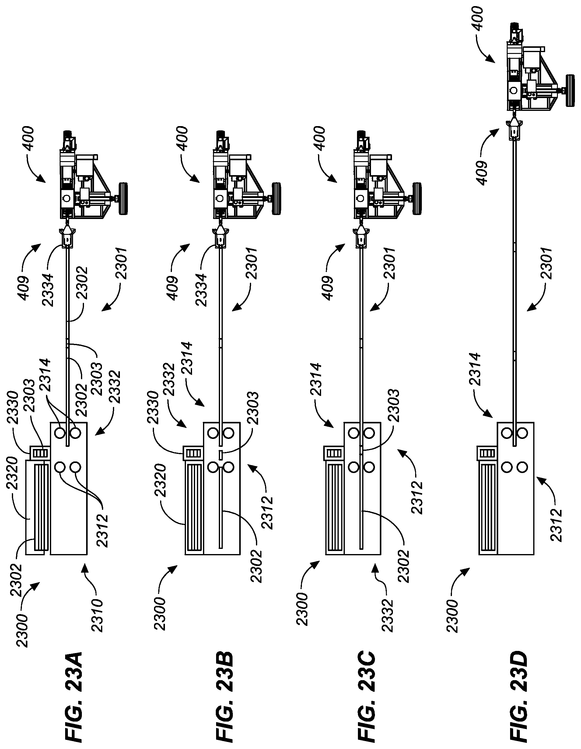 Patent US12097919 Figure 9 – Method and vehicle for placing irrigation pipe into a field