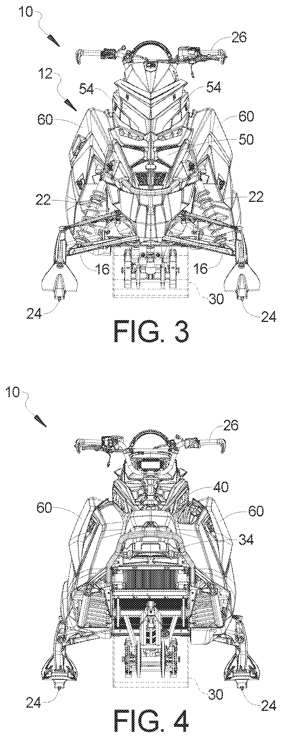 Patent US12097920 Figure 3 – Snowmobile control system