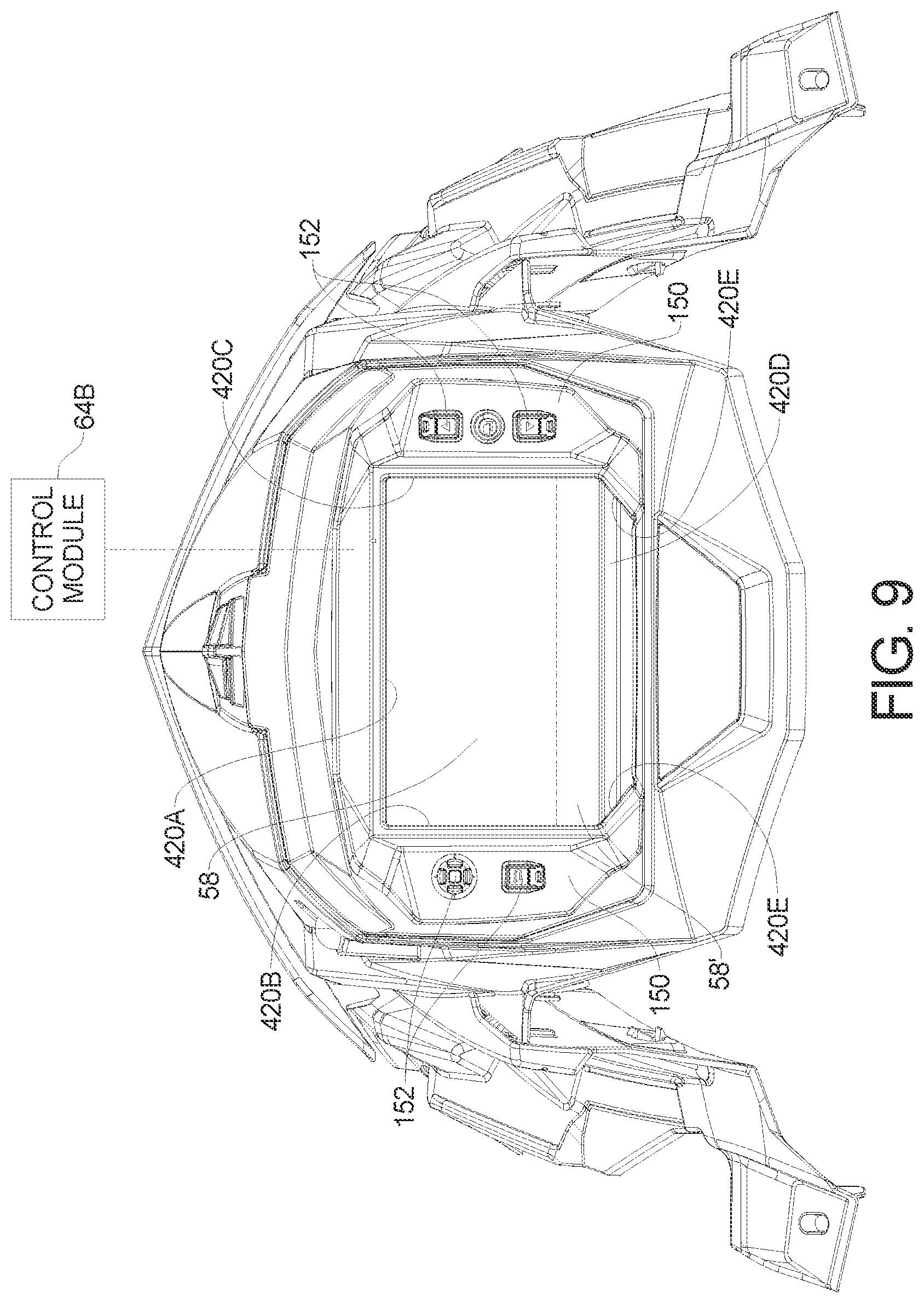Patent US12097920 Figure 10 – Snowmobile control system