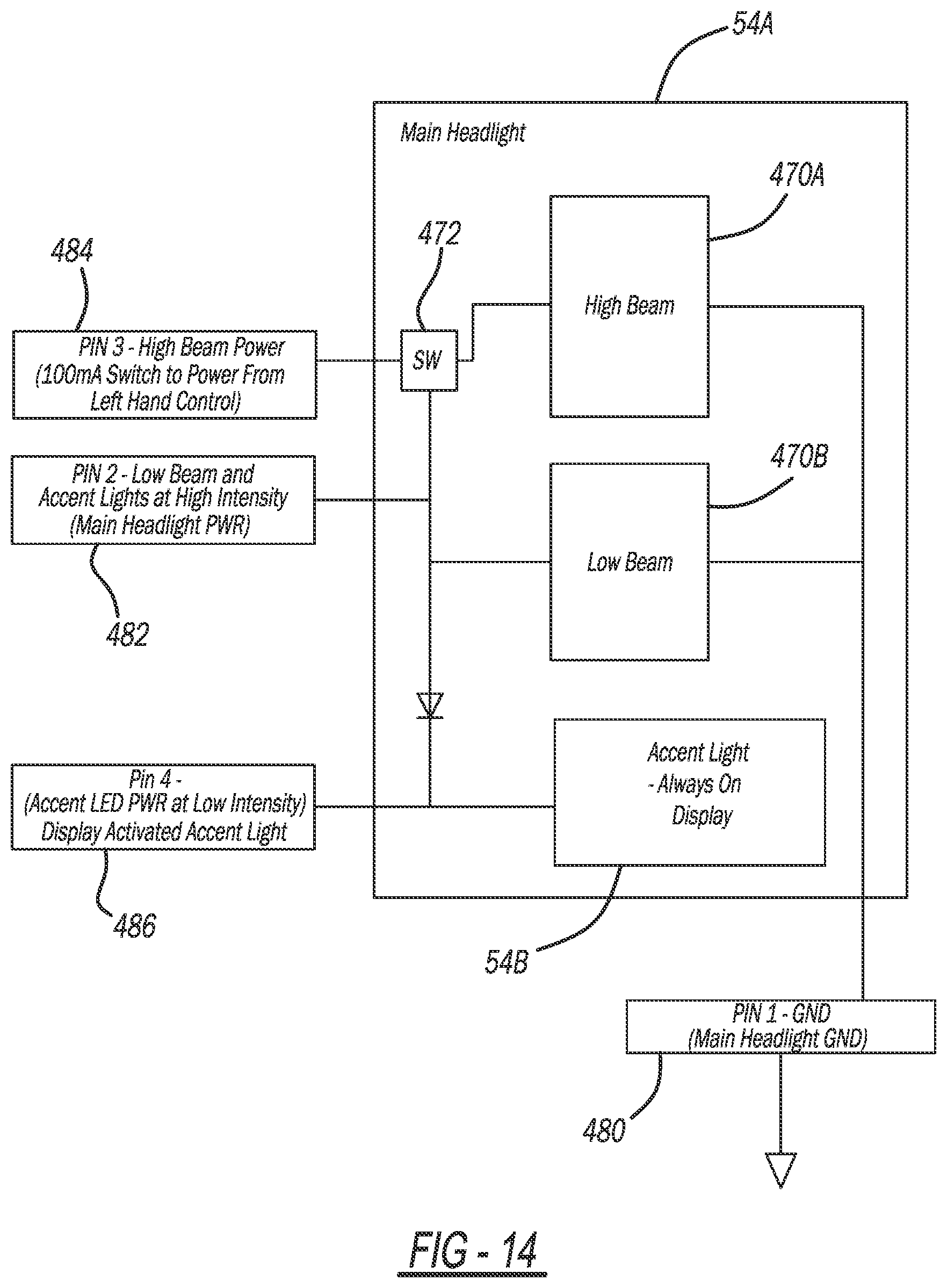 Patent US12097920 Figure 16 – Snowmobile control system