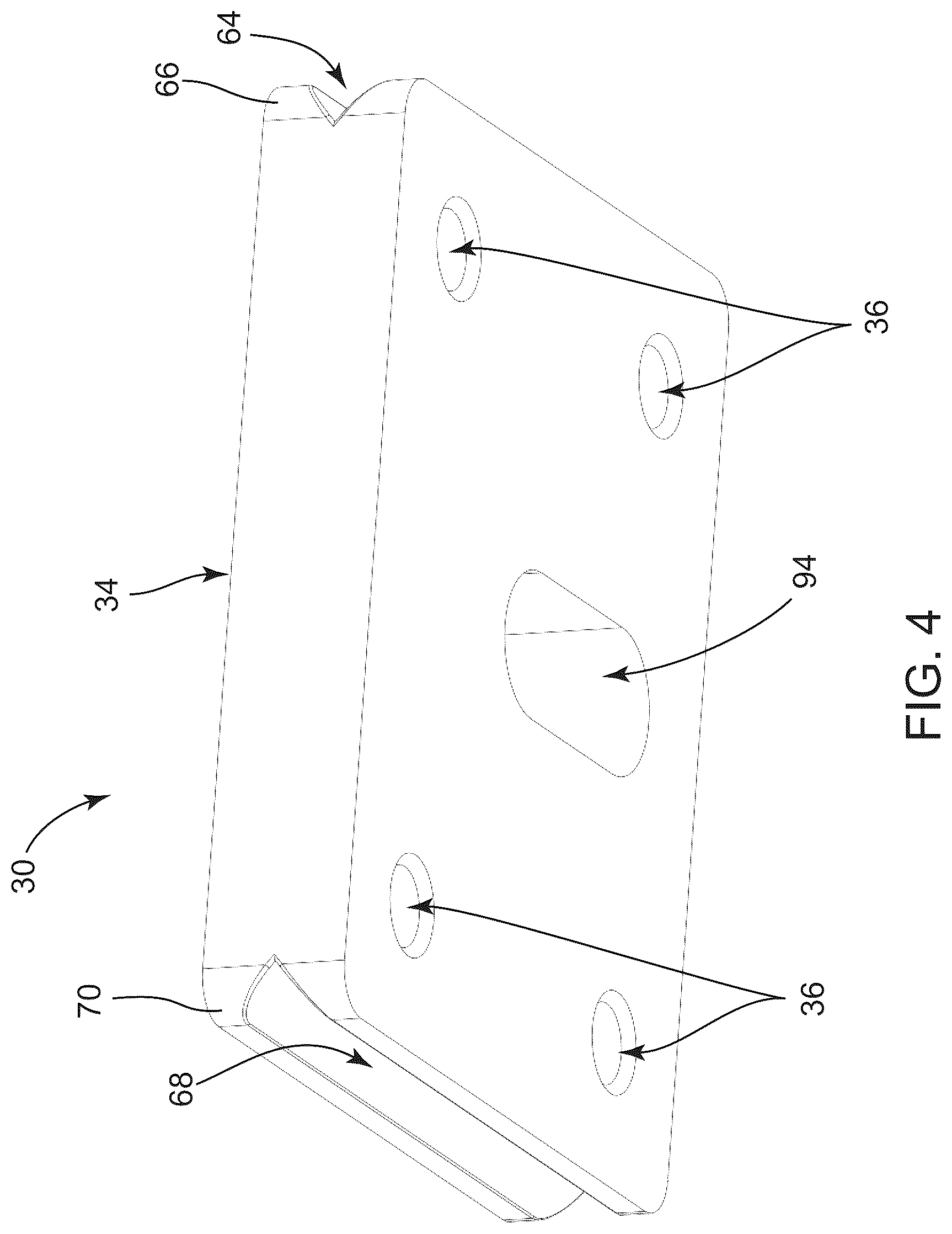 Patent US12097923 Figure 4 – Quick-release motorcycle accessory rack