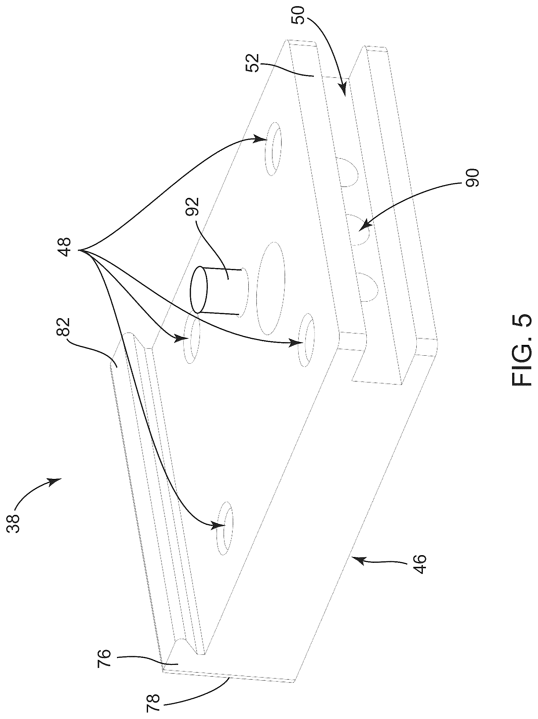 Patent US12097923 Figure 5 – Quick-release motorcycle accessory rack