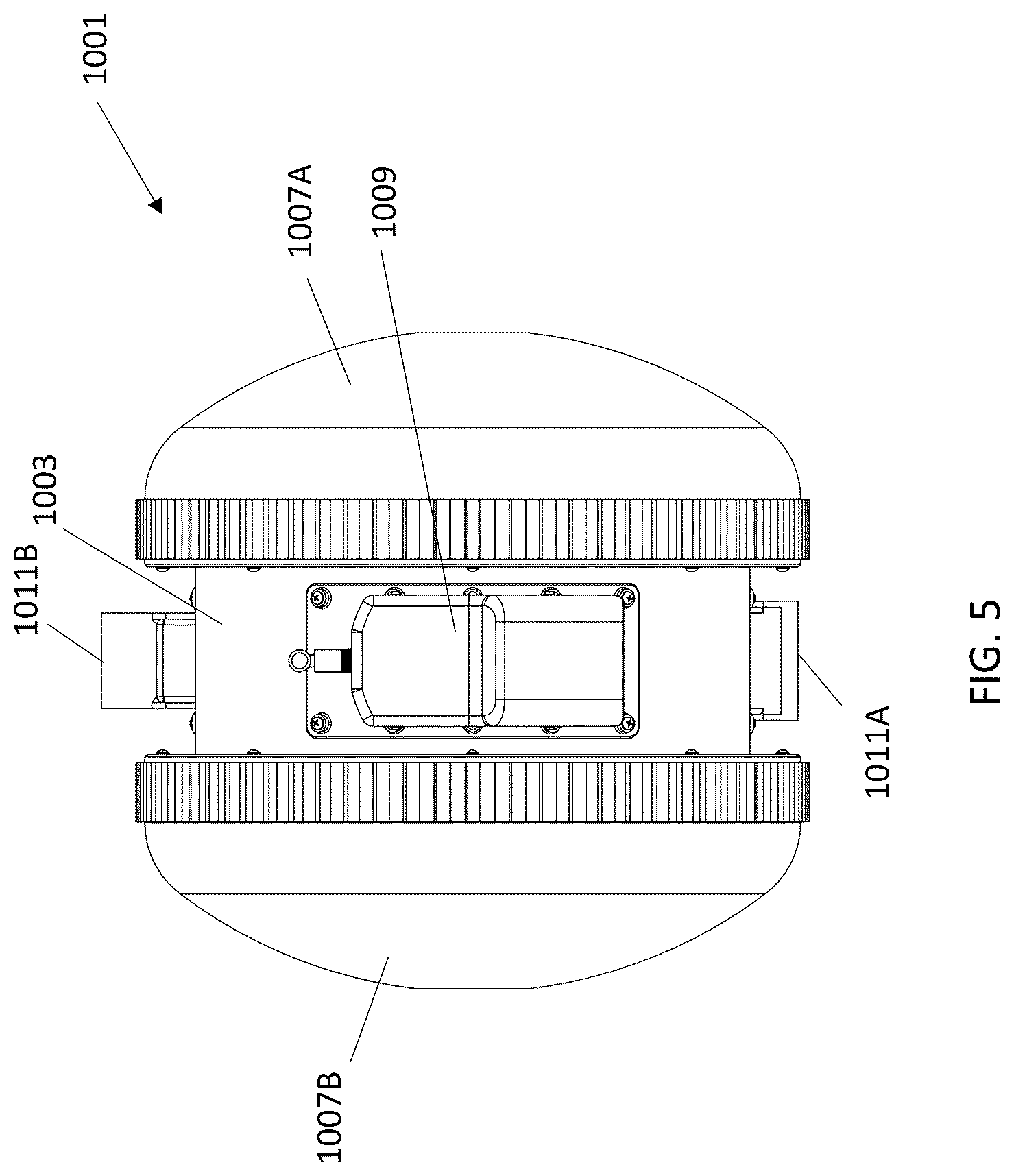 Patent US12097925 Figure 5 – Pendulum-driven unmanned vehicle