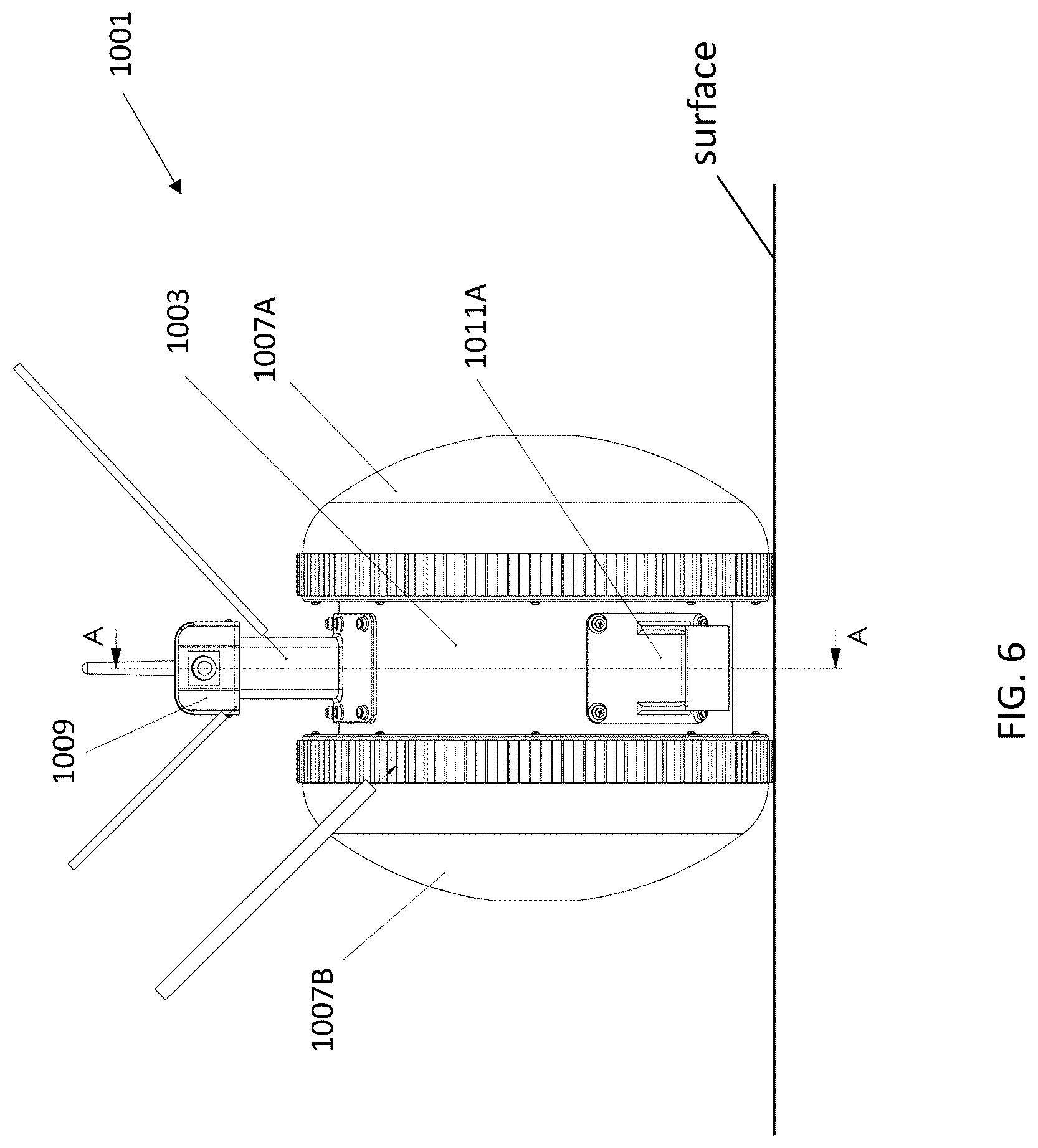Patent US12097925 Figure 6 – Pendulum-driven unmanned vehicle