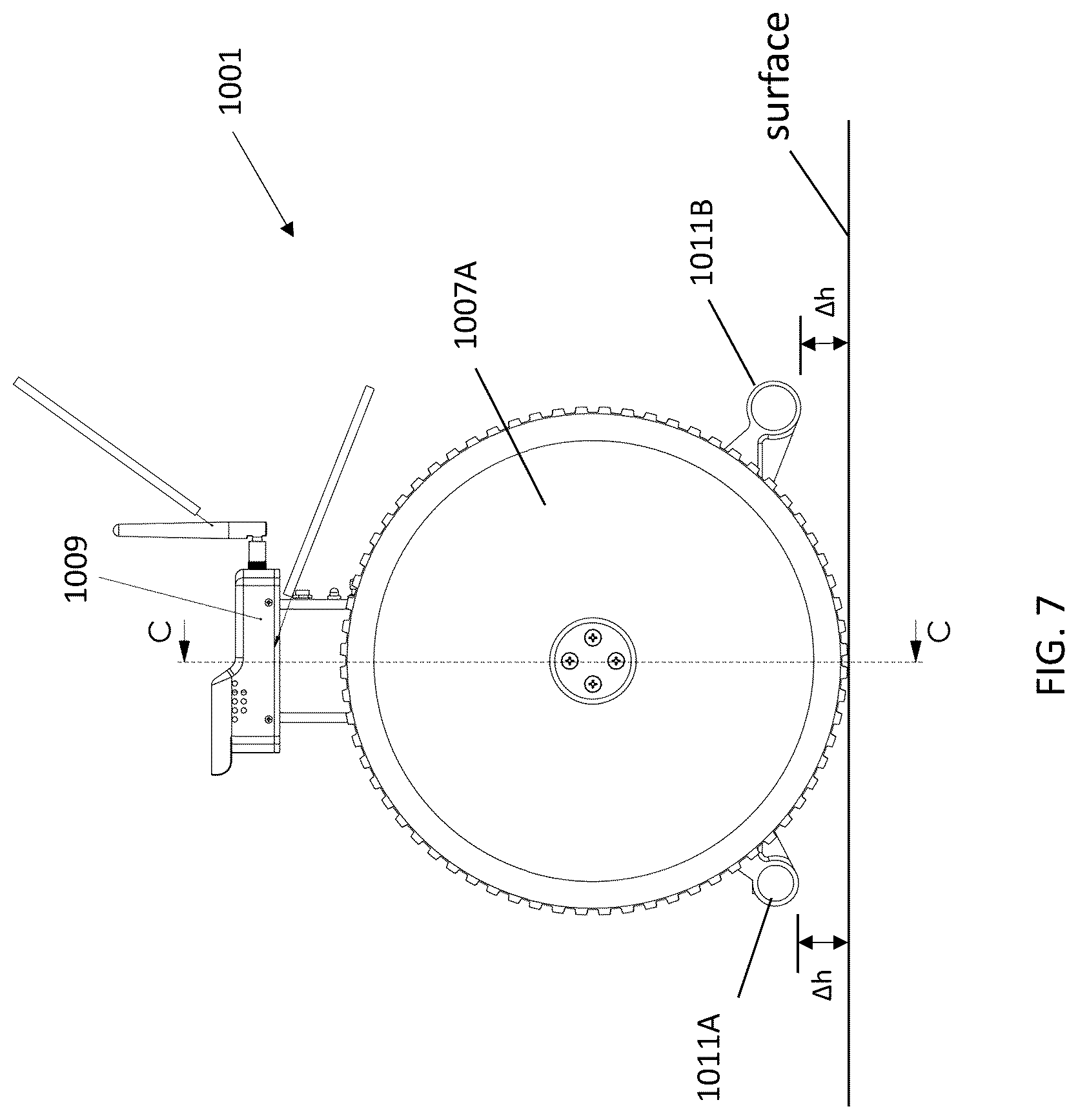 Patent US12097925 Figure 7 – Pendulum-driven unmanned vehicle